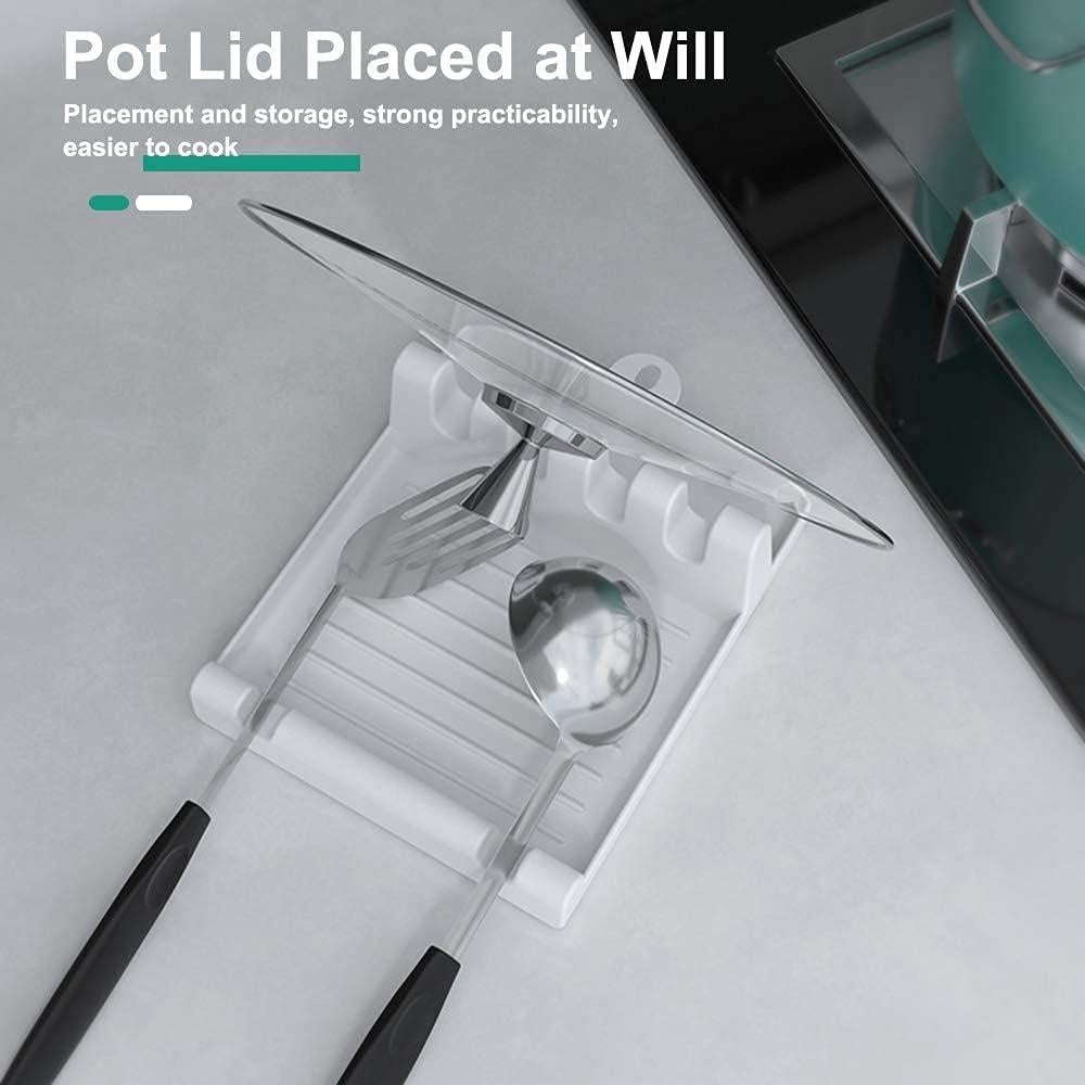 Paquete de 2 Soportes para Utensilios de Cocina Sin Goteo