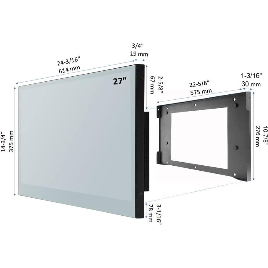 Espejo inteligente Soulaca 68.6 cm con TV LED y Android