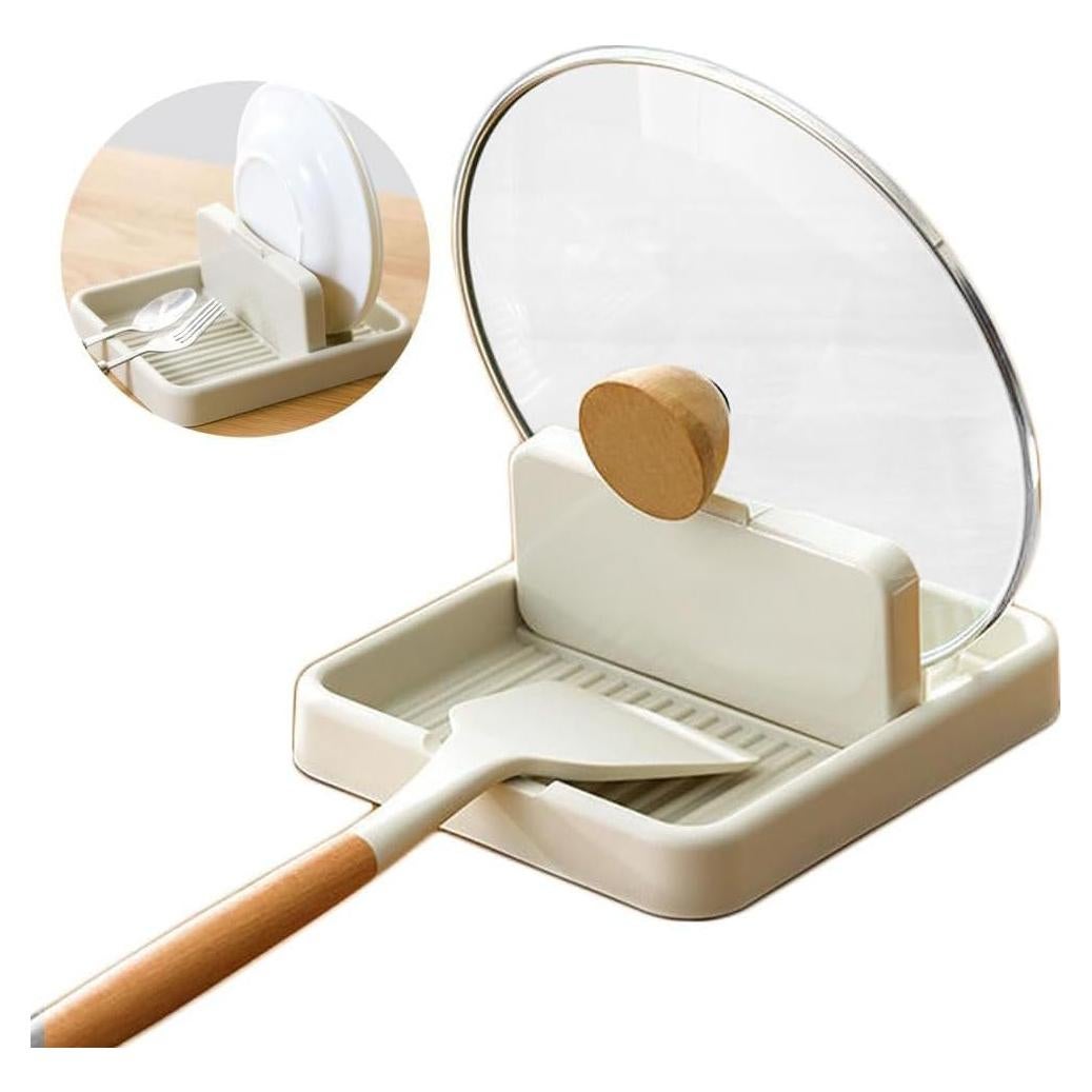 Soporte para Cucharas Vziokk con Tapa Plegable 18,4x15,8cm