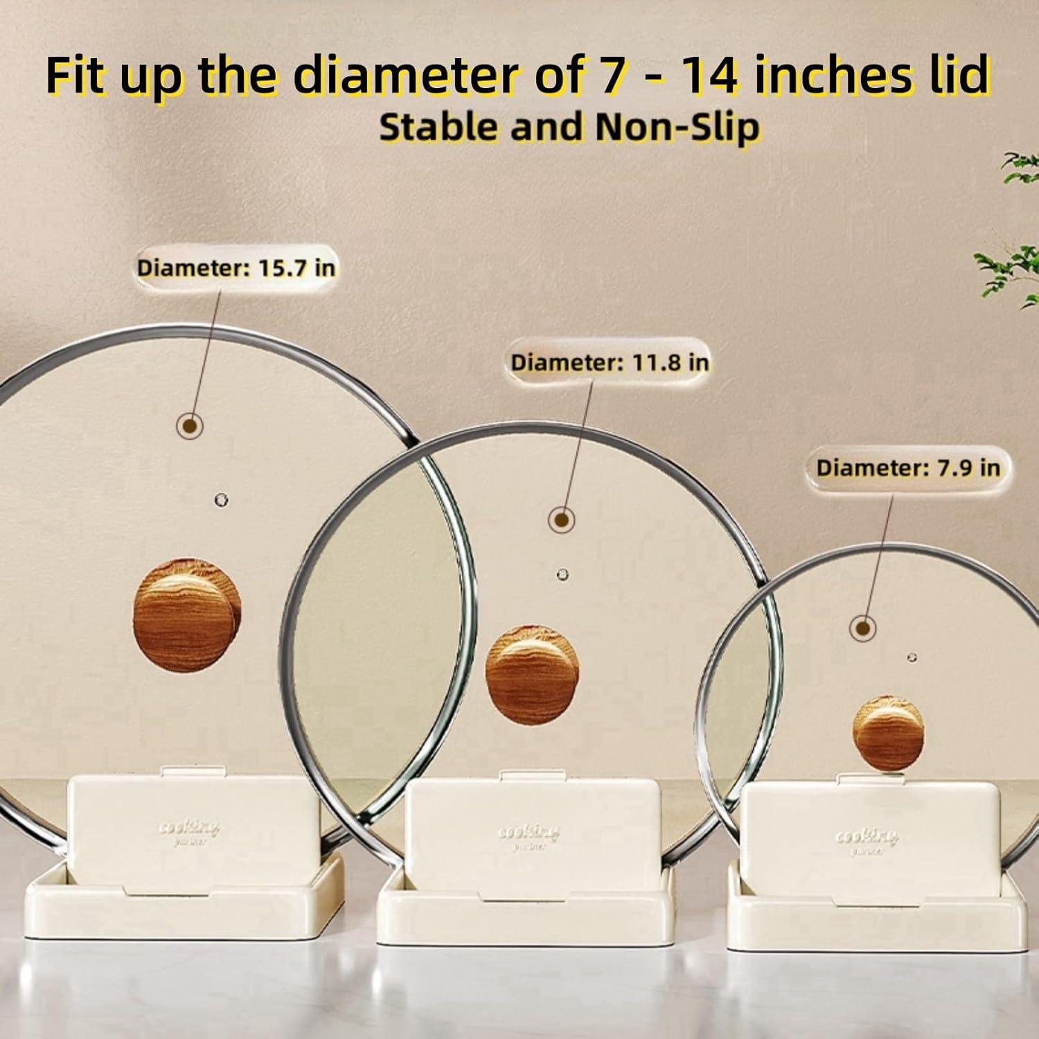 Soporte para Cucharas Vziokk con Tapa Plegable 18,4x15,8cm