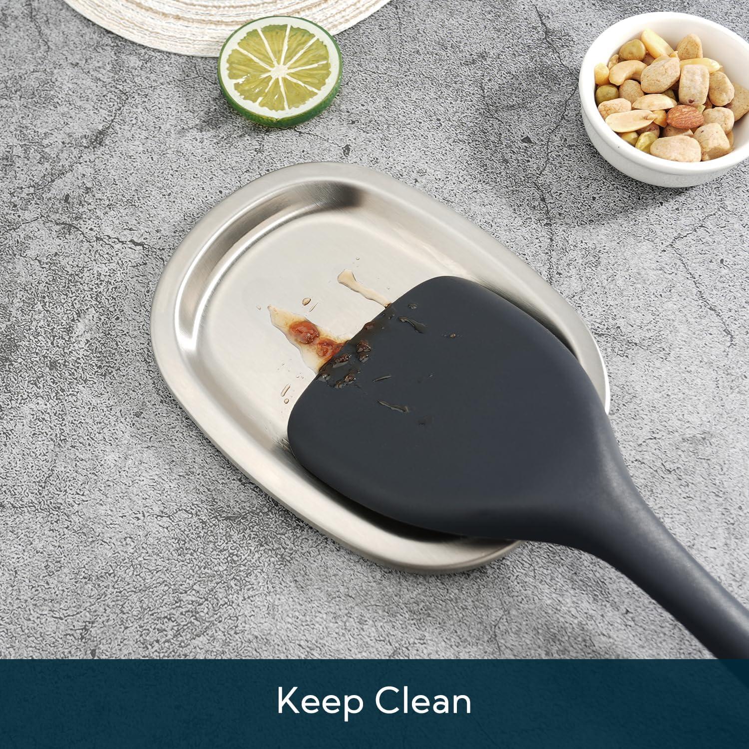 Reposapantallas de acero inoxidable KitchenDAO 1pc antideslizante