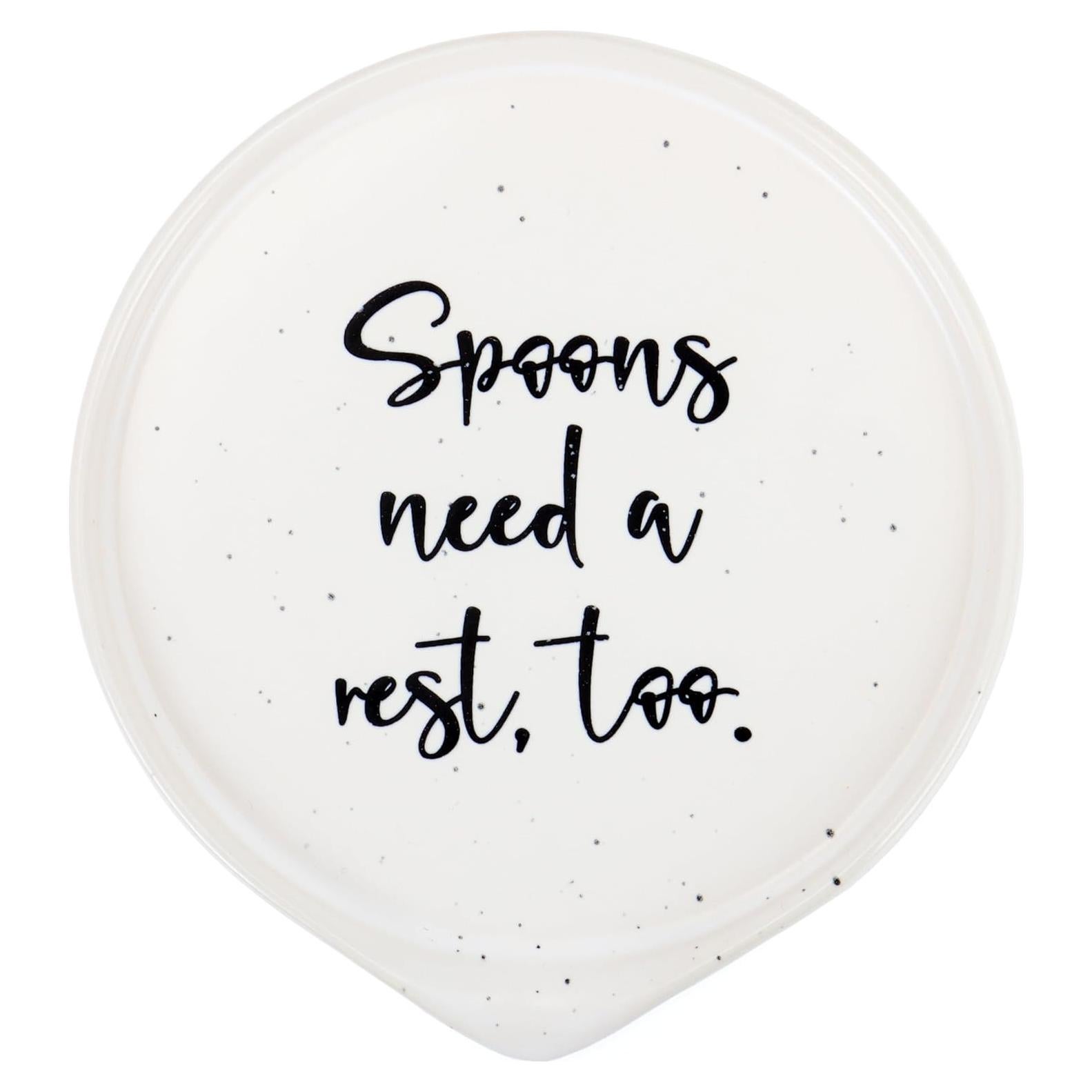 Soporte de Cuchara de Cerámica Anoonse Blanco 15x14 cm