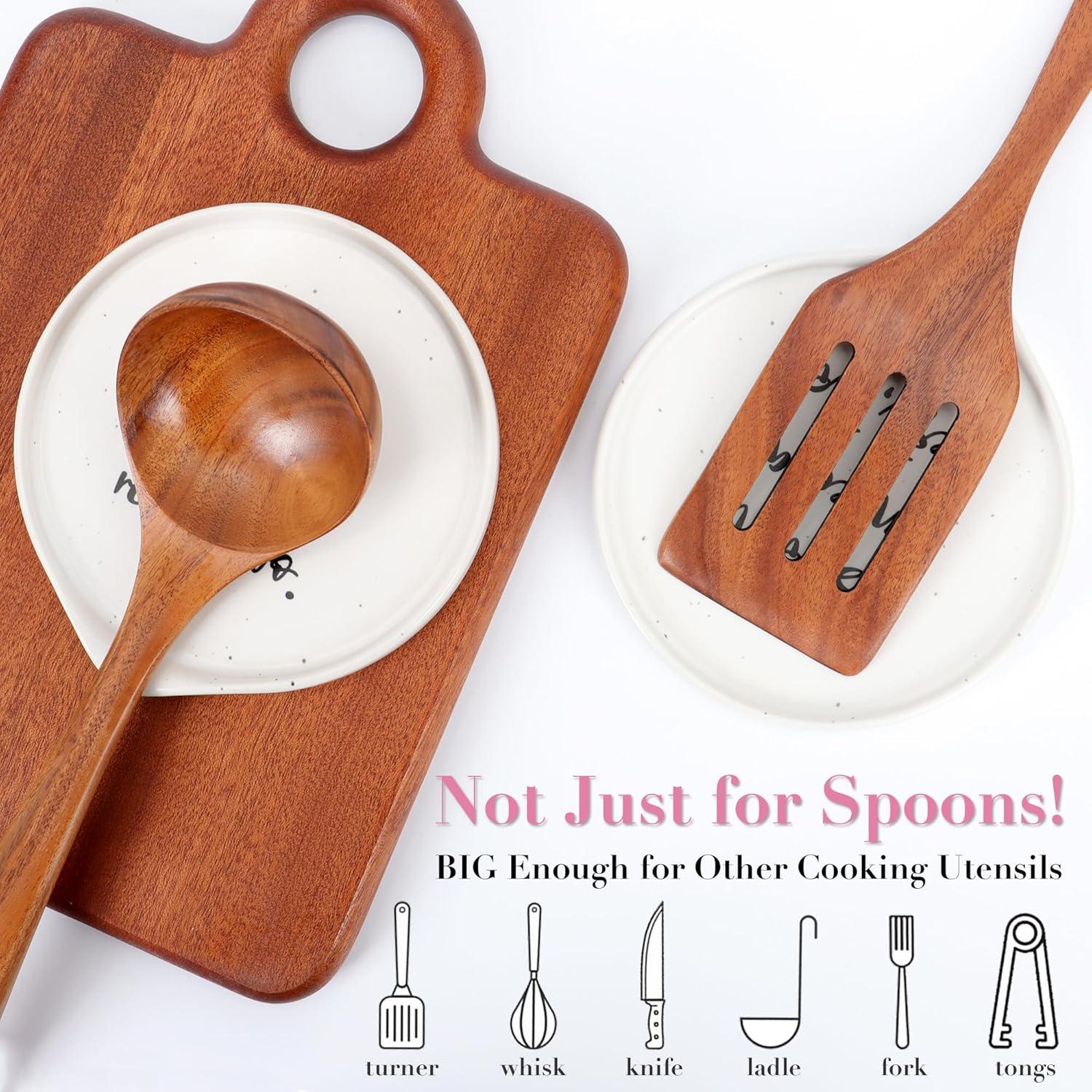 Soporte de Cuchara de Cerámica Anoonse Blanco 15x14 cm