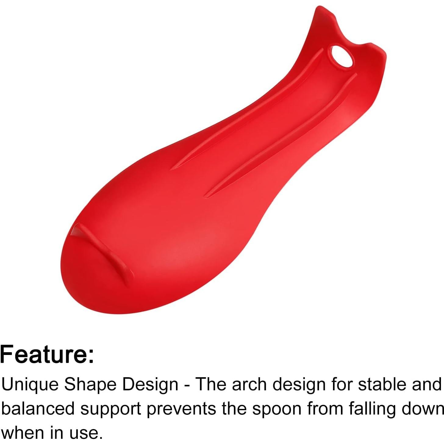 Soporte para Cucharas de Silicona uxcell Rojo 23.5x9.8cm