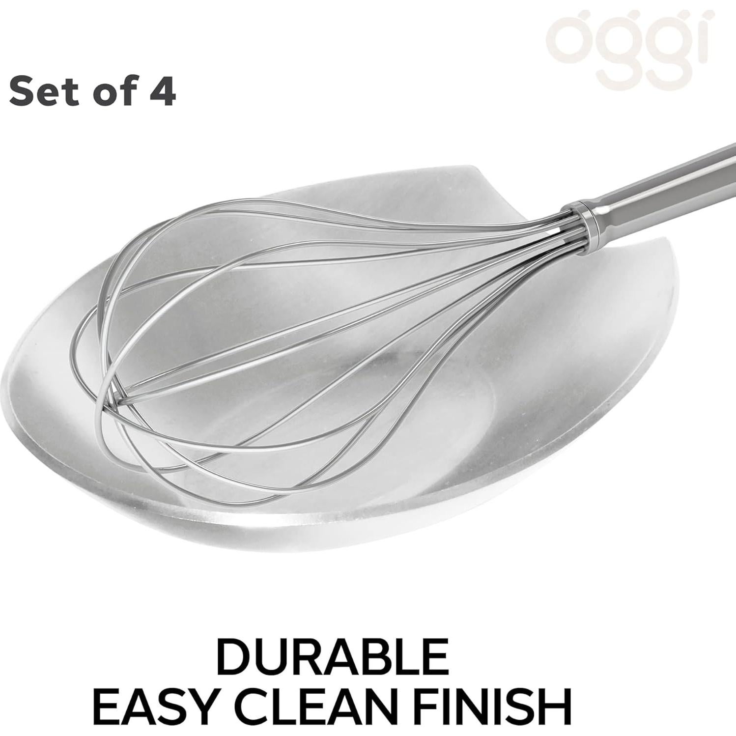 Soporte para cucharas OGGI - Set de 4 - Acero inoxidable