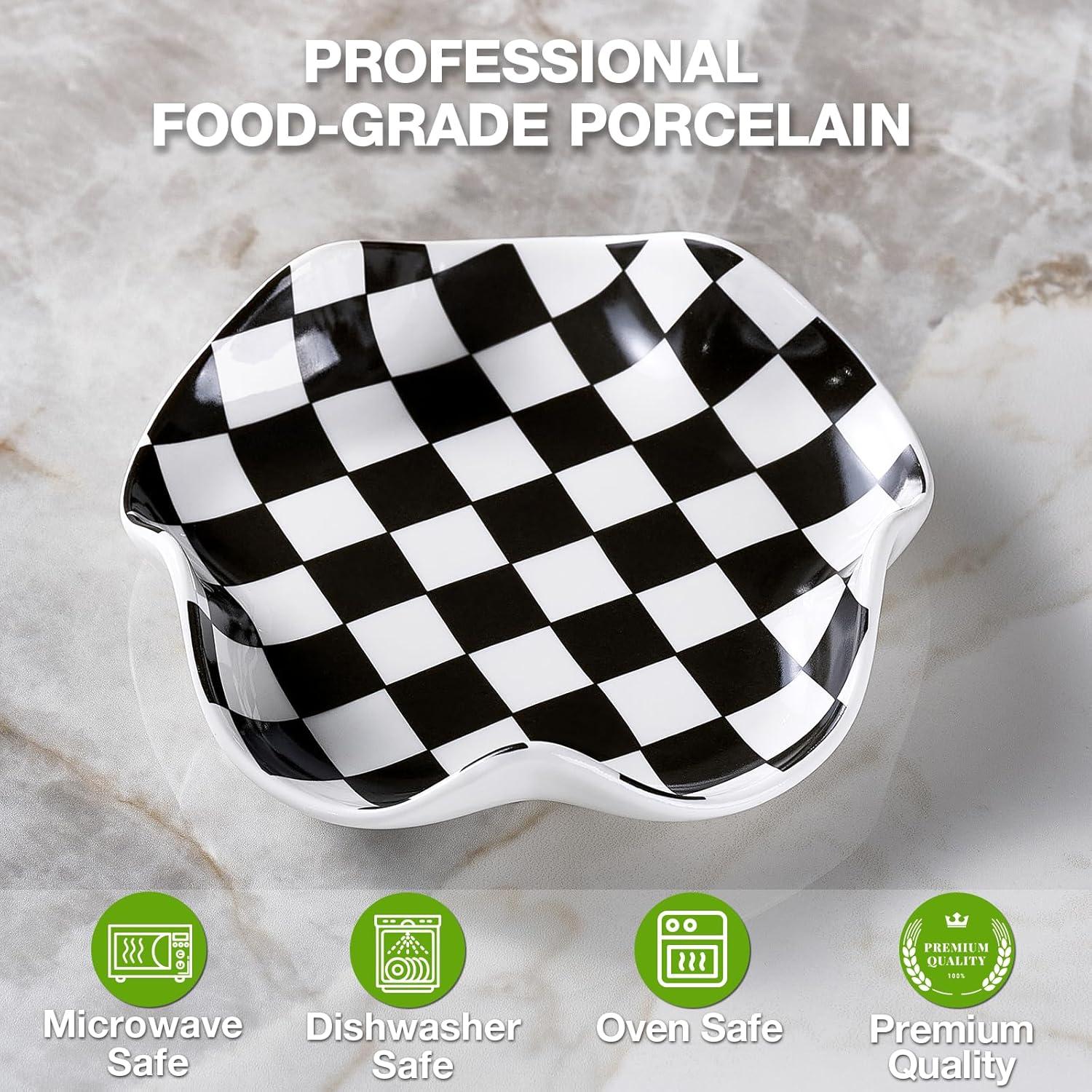 Soporte para Cucharas de Cerámica Qipecedm 13,46 cm Blanco y Negro