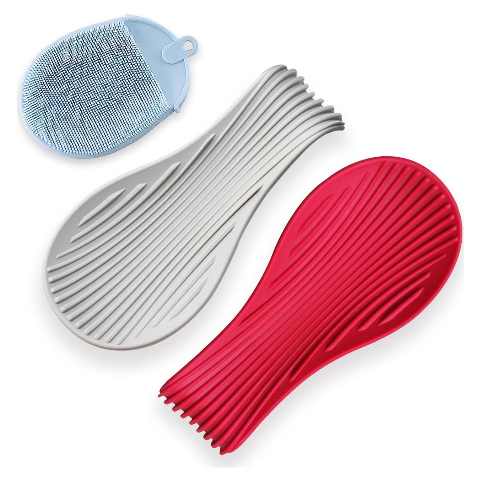 Soporte de Cuchara de Silicona Vimstury 2-Pack Antideslizante