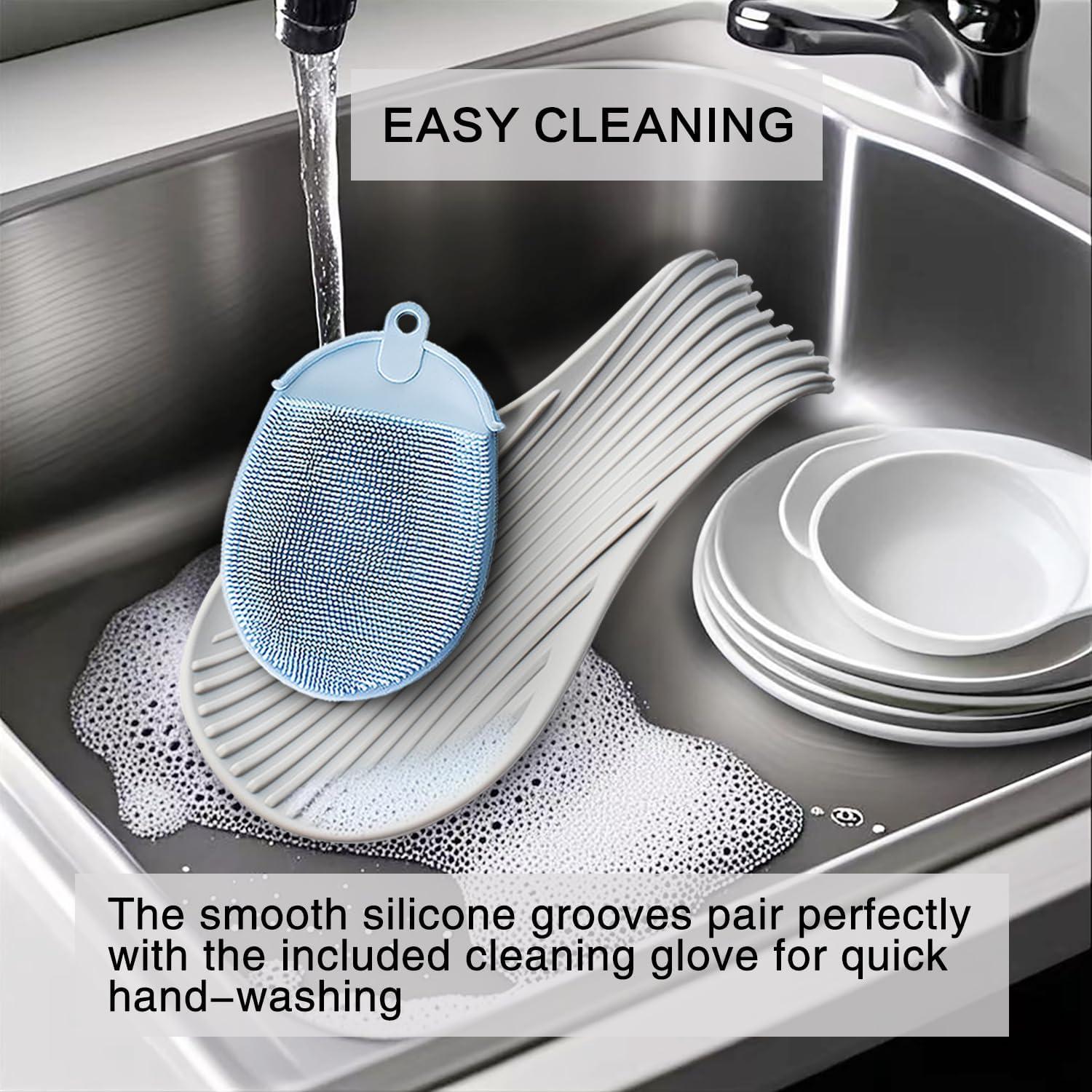 Soporte de Cuchara de Silicona Vimstury 2-Pack Antideslizante