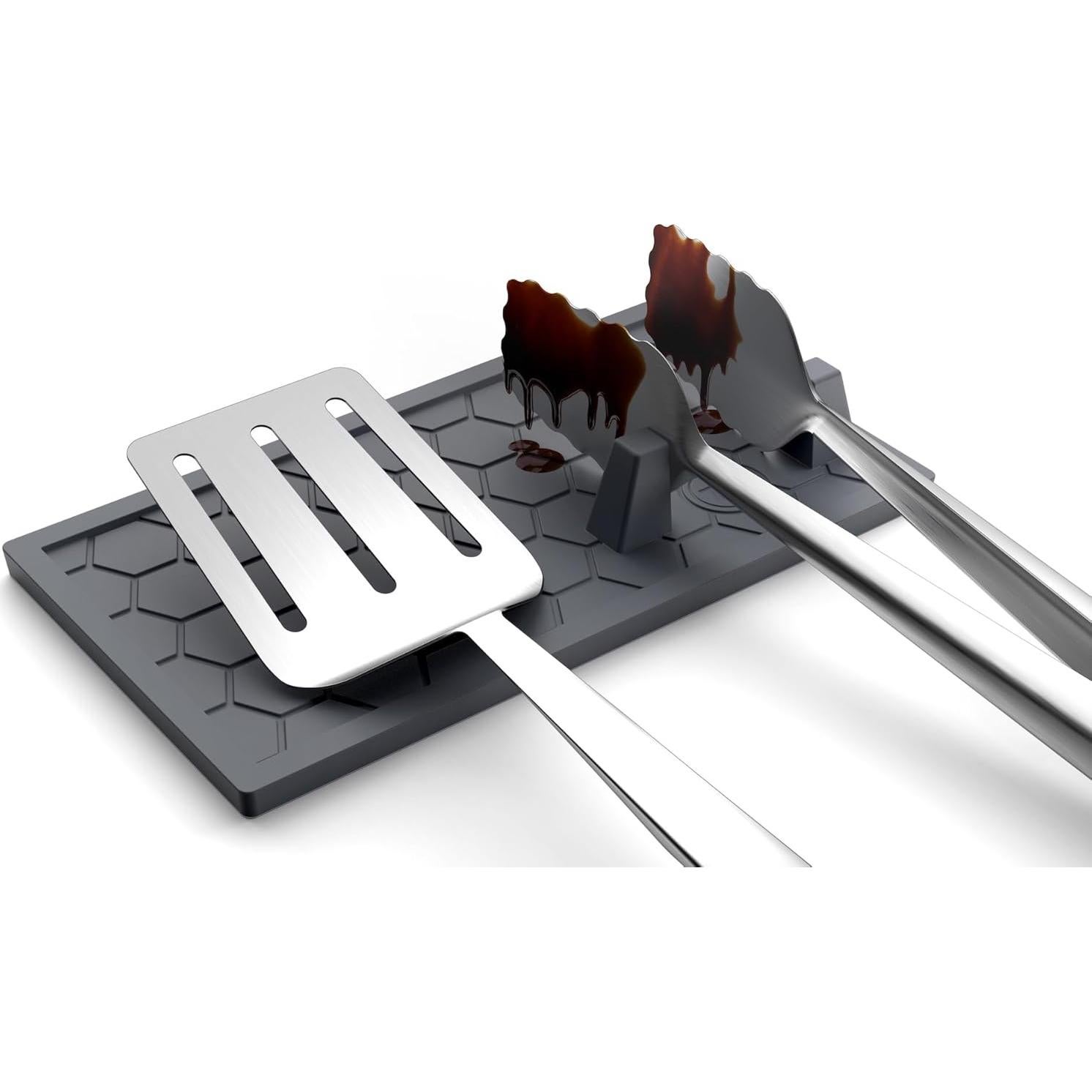 Soporte para Utensilios de Parrilla Outset Silicona Negro 24x15cm