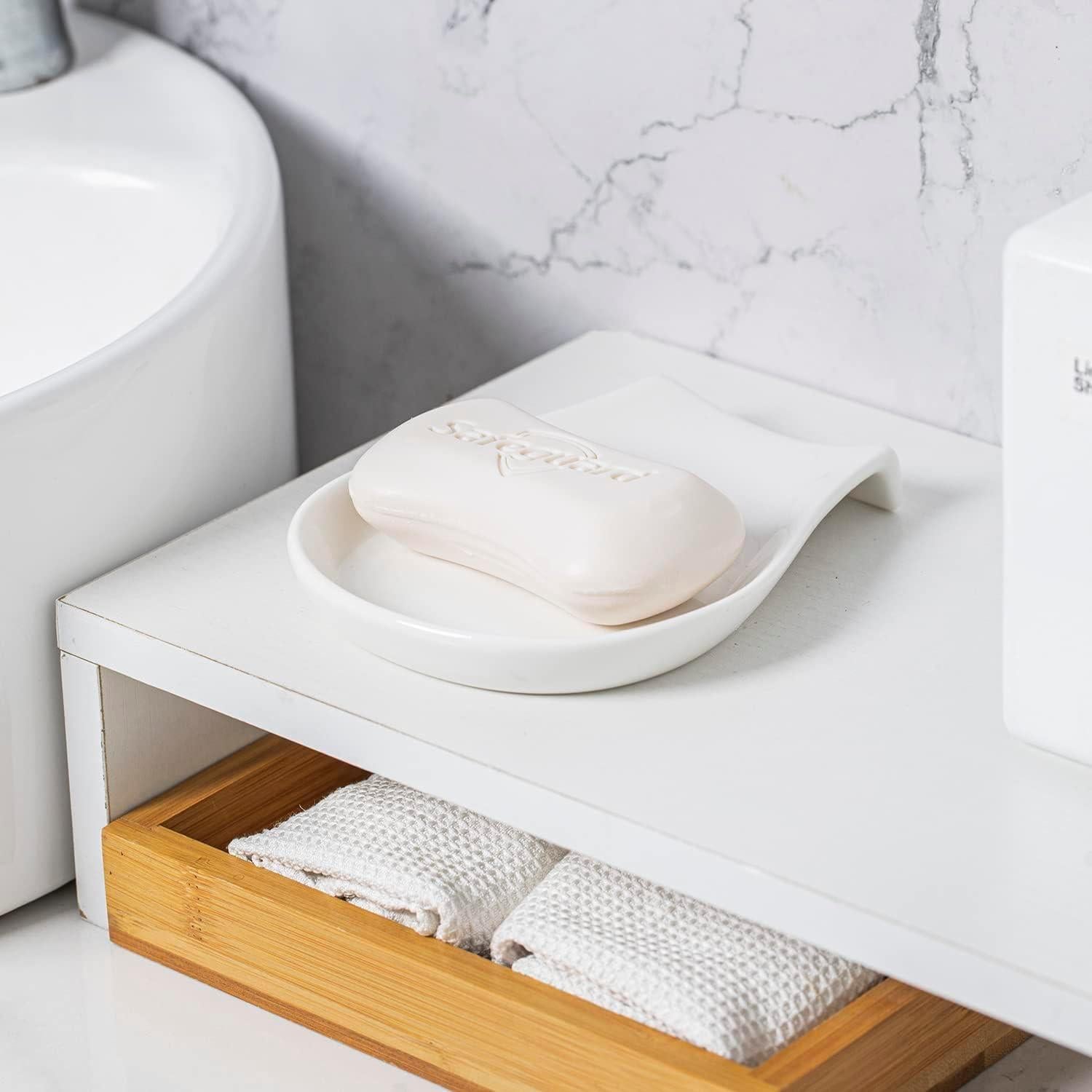 Soporte para cuchara HOMBENE 11.43 cm porcelana blanca