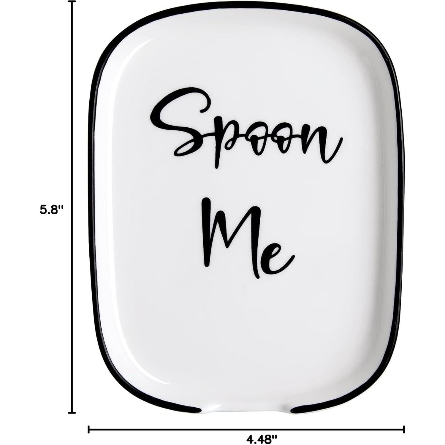 Soporte de Cuchara Cerámica DAYYET Grande Blanco 14.73x11.37cm