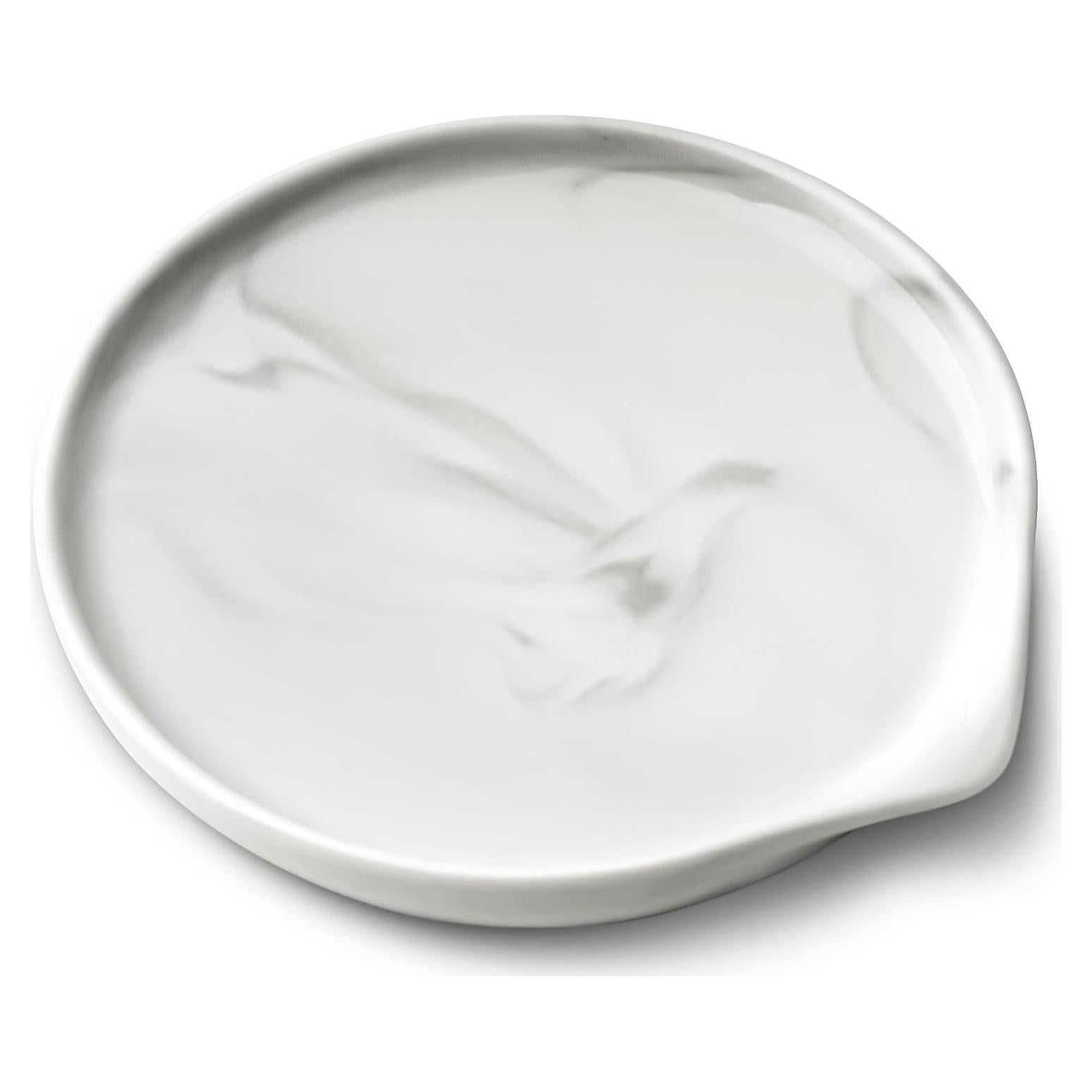 Reposap cucharas cerámica Roeveca mármol blanco 13.97 cm