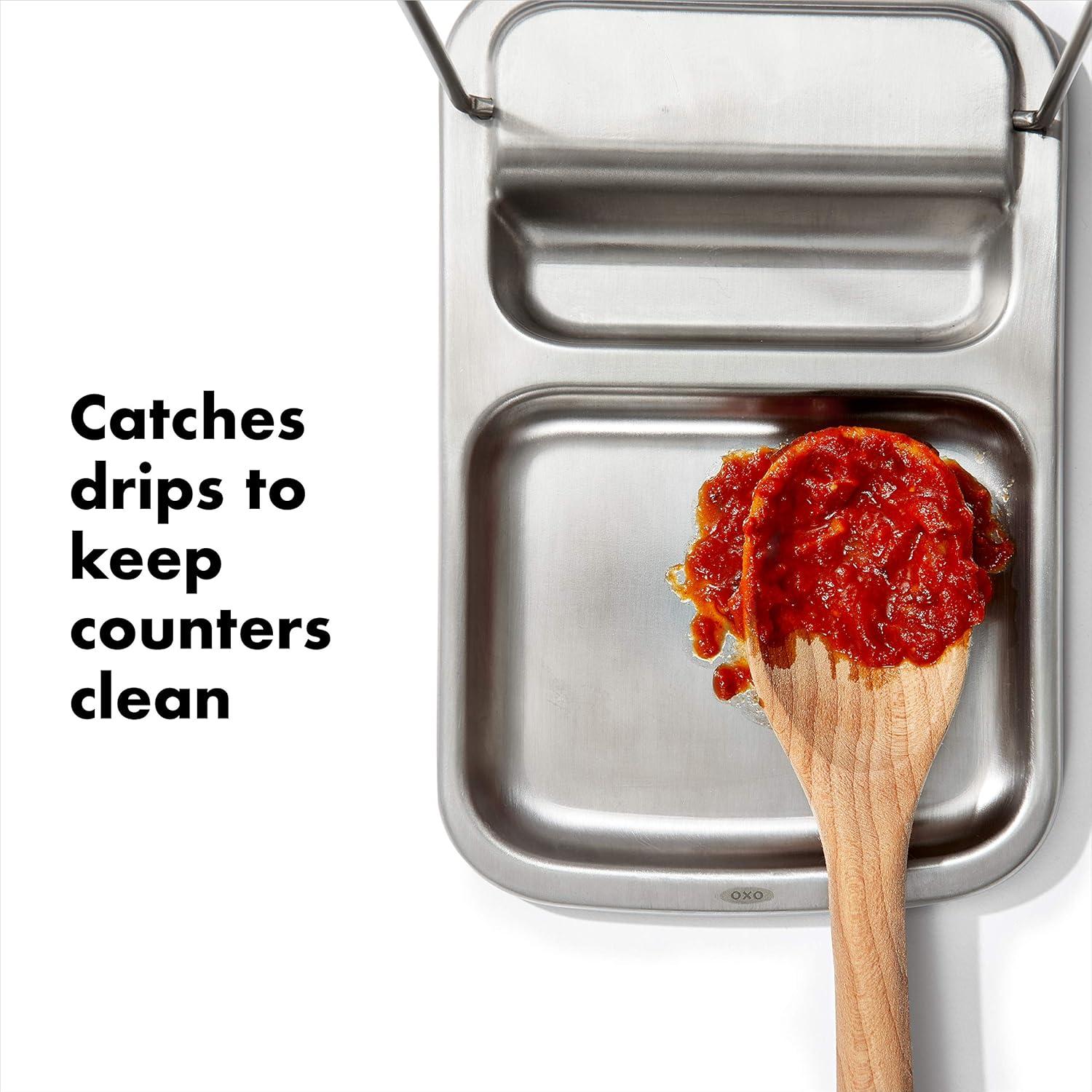 Soporte para cuchara OXO Good Grips acero inoxidable 14,5x22cm