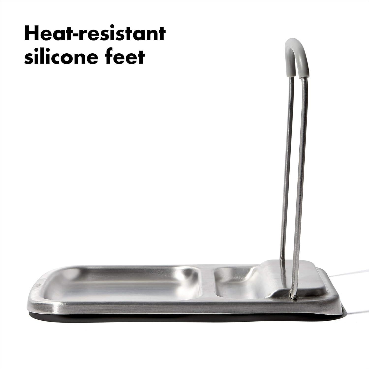 Soporte para cuchara OXO Good Grips acero inoxidable 14,5x22cm