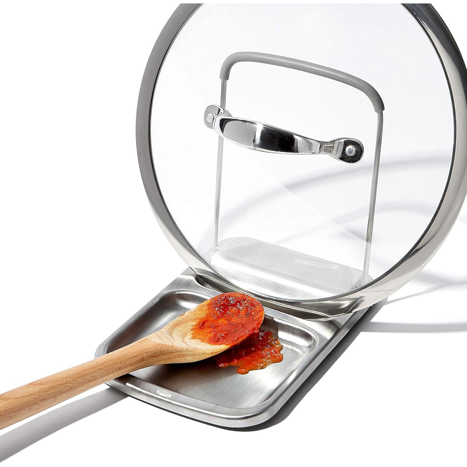 Soporte para cuchara OXO Good Grips acero inoxidable 14,5x22cm