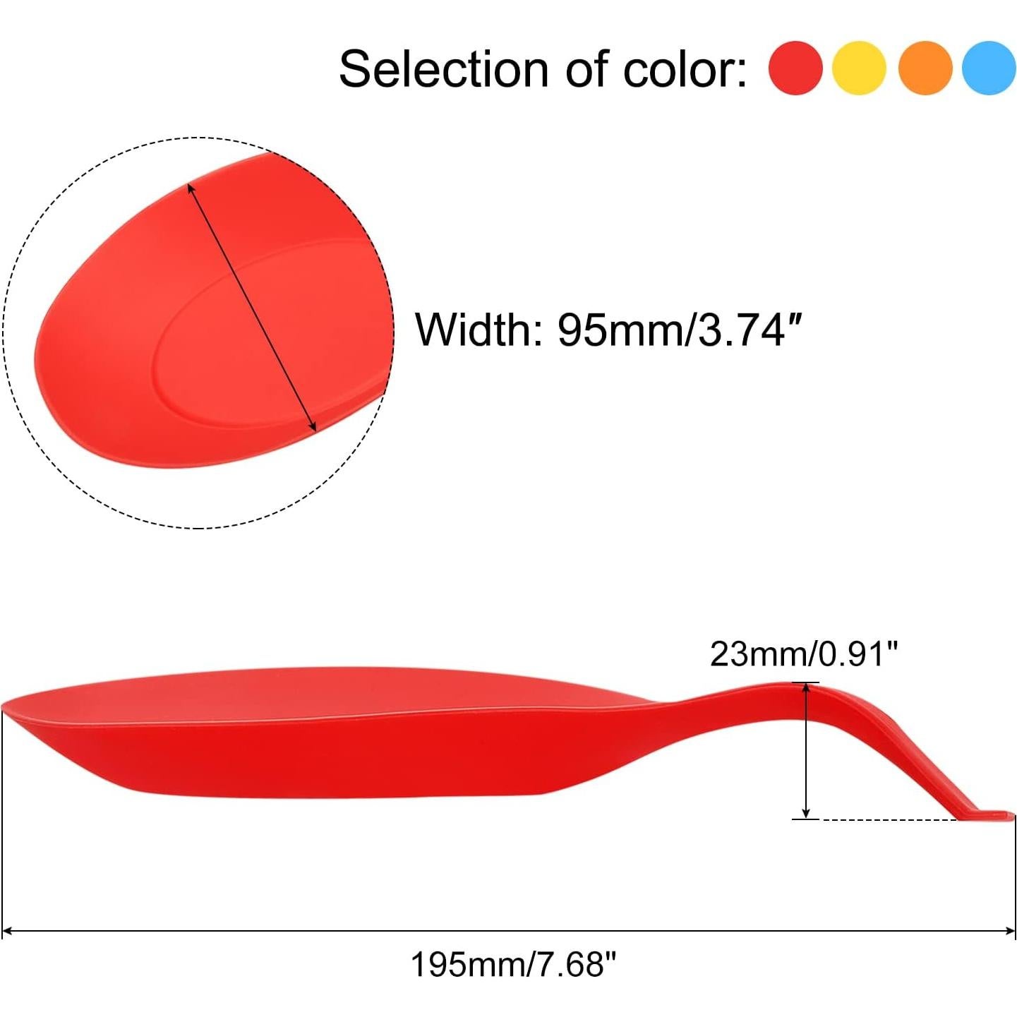 Soporte de Cuchara de Silicona uxcell 19.5x9.5cm Resistente Calor