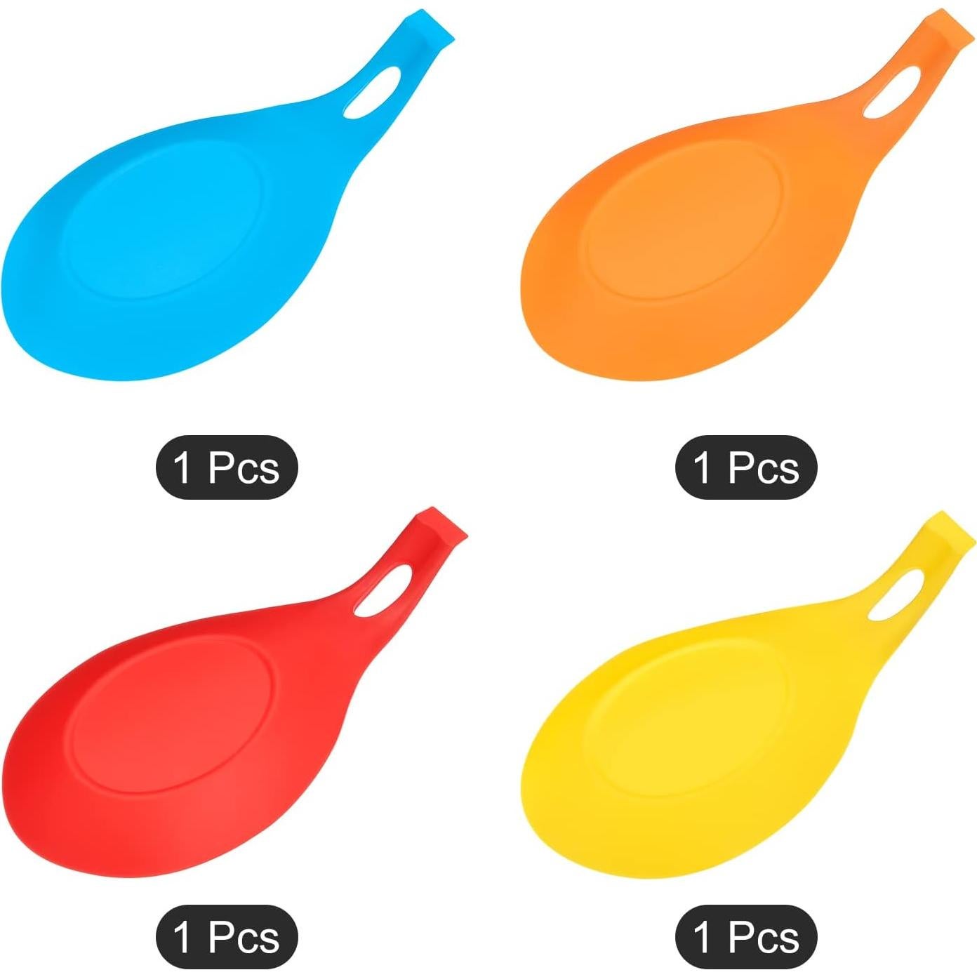 Soporte de Cuchara de Silicona uxcell 19.5x9.5cm Resistente Calor