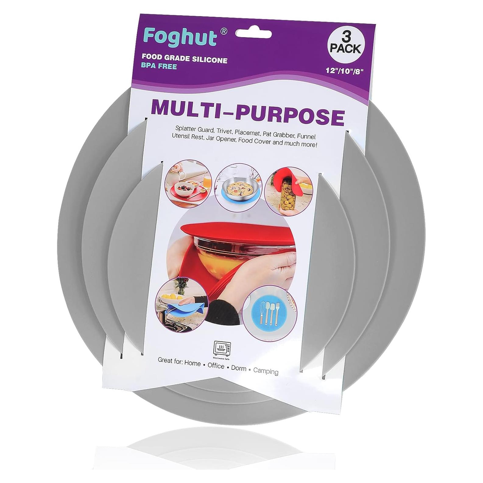 Alfombrillas de Silicona Foghut 3 Pzs Antideslizantes