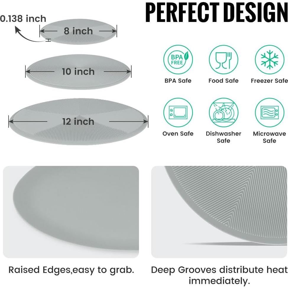 Alfombrillas de Silicona Foghut 3 Pzs Antideslizantes