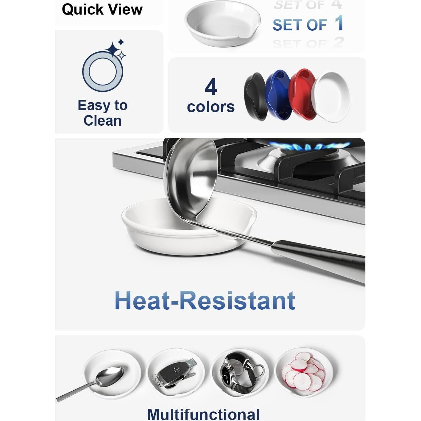 Soporte para Cucharas Cerámica LE TAUCI Blanco 12,19 cm