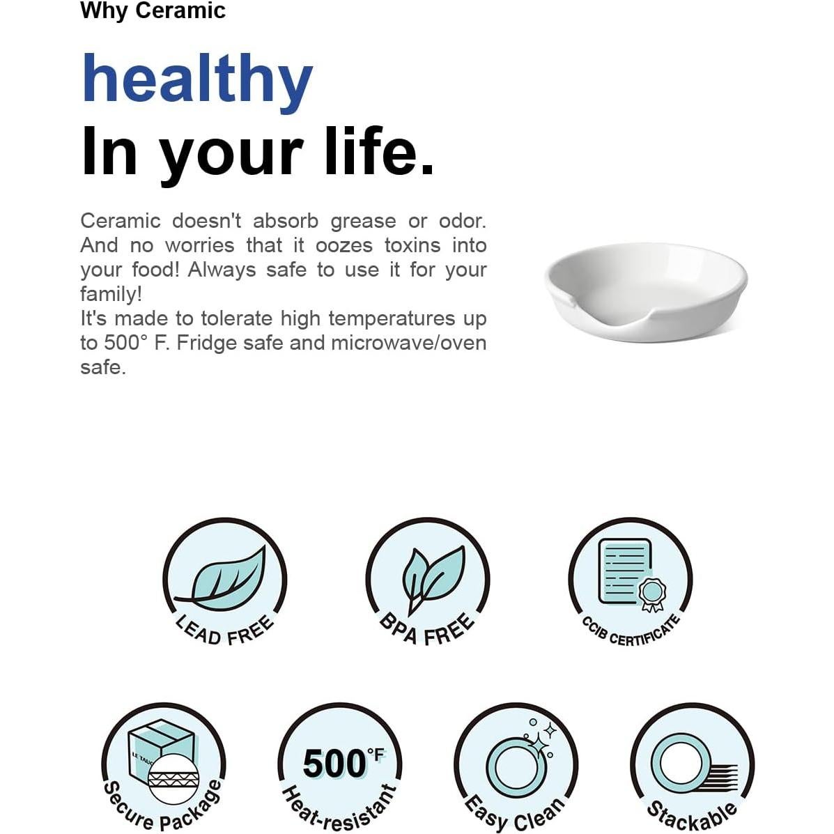 Soporte para Cucharas Cerámica LE TAUCI Blanco 12,19 cm