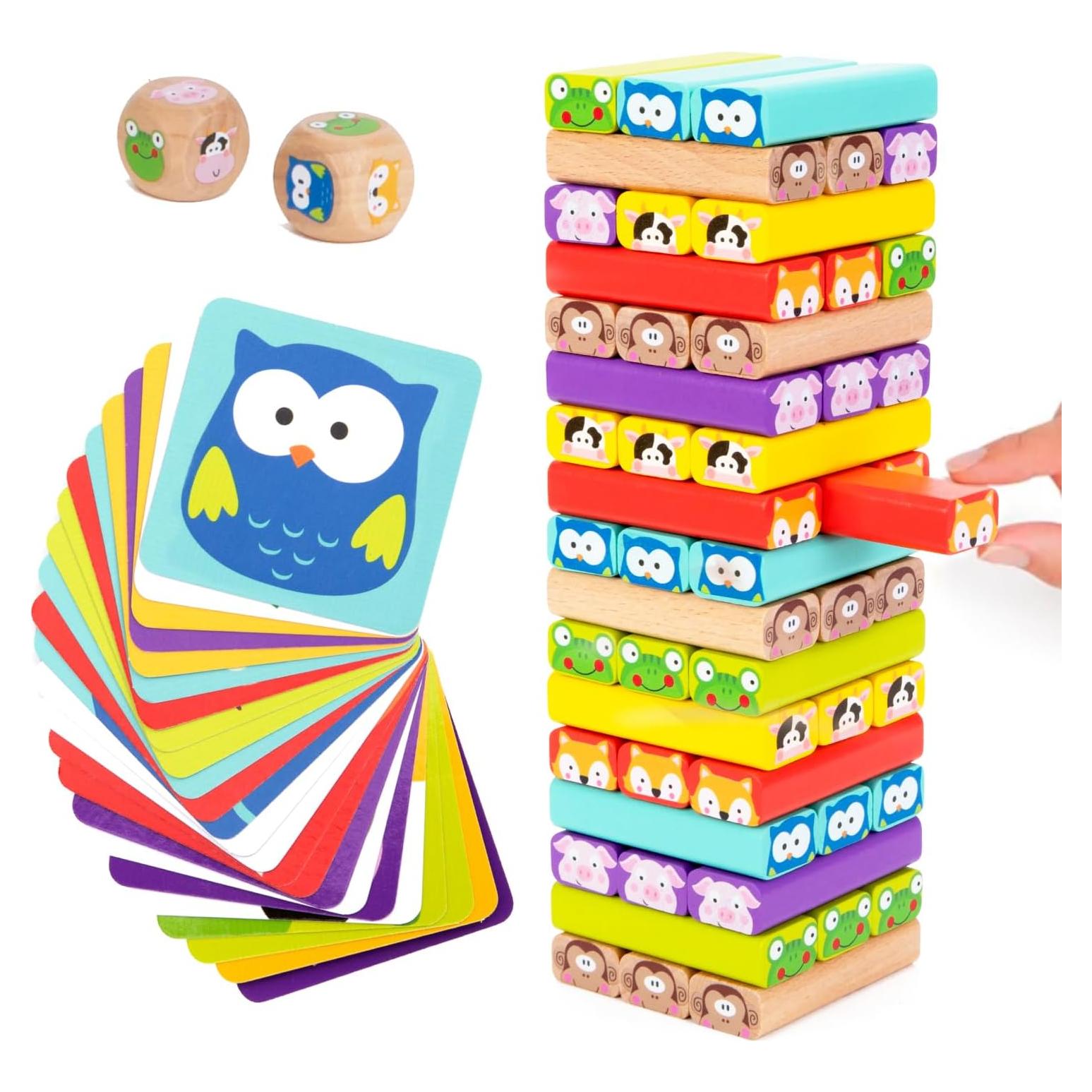 Juego de Torre de Caída Nene Toys 4 en 1 Educativo 3+ Años