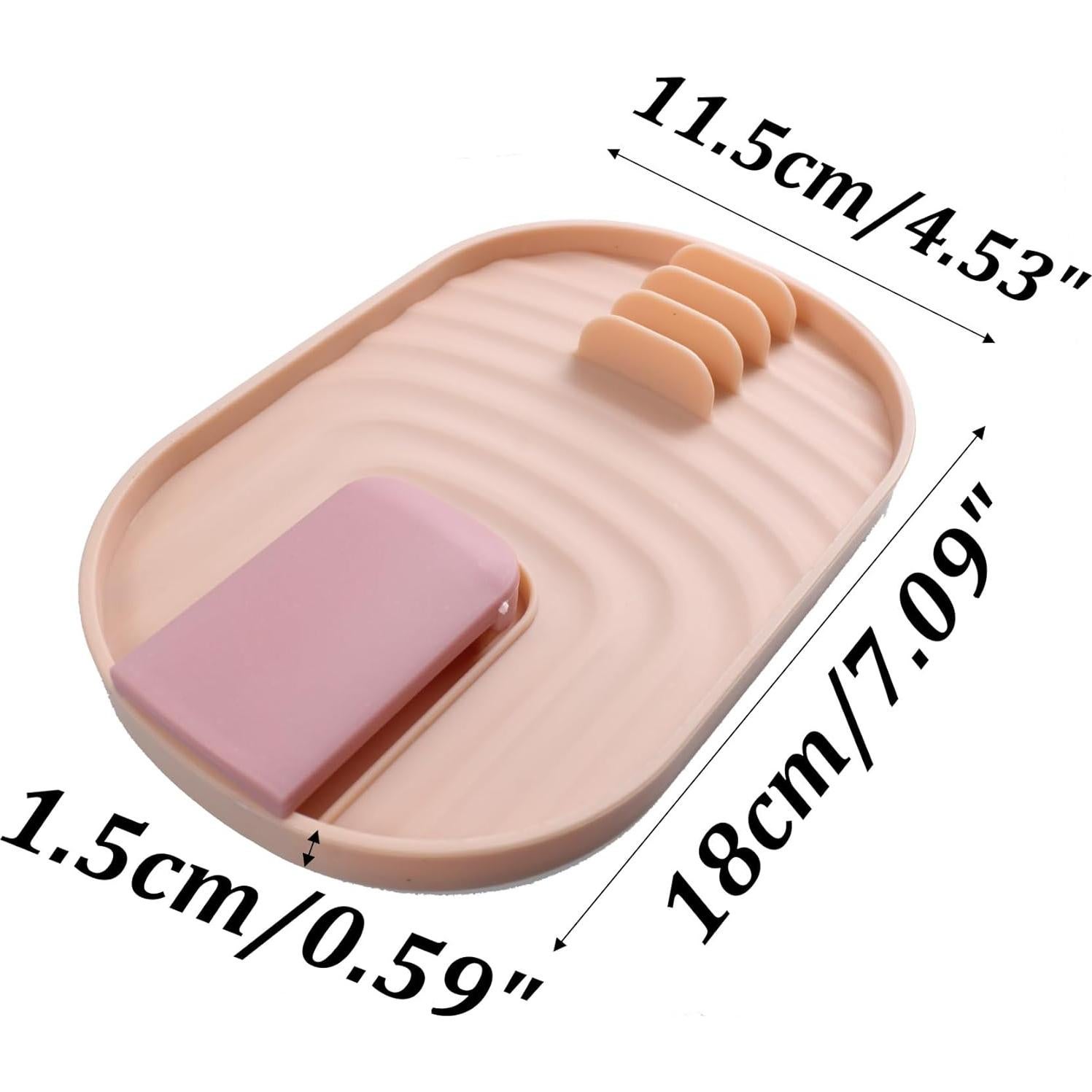 Soporte Plegable para Cucharas y Tapas LVYKING Blanco/Rosa