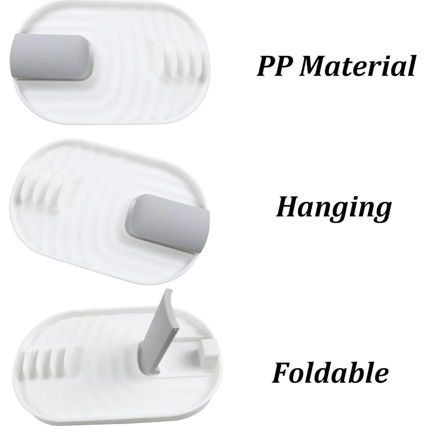 Soporte Plegable para Cucharas y Tapas LVYKING Blanco/Rosa