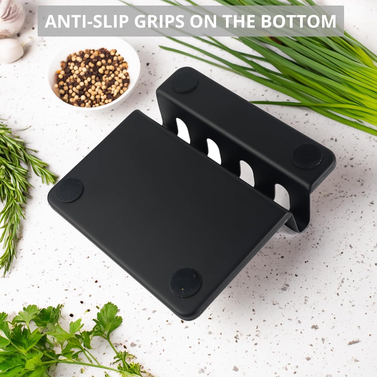 Soporte para Cucharas Acero Inoxidable W. Innovation Negro