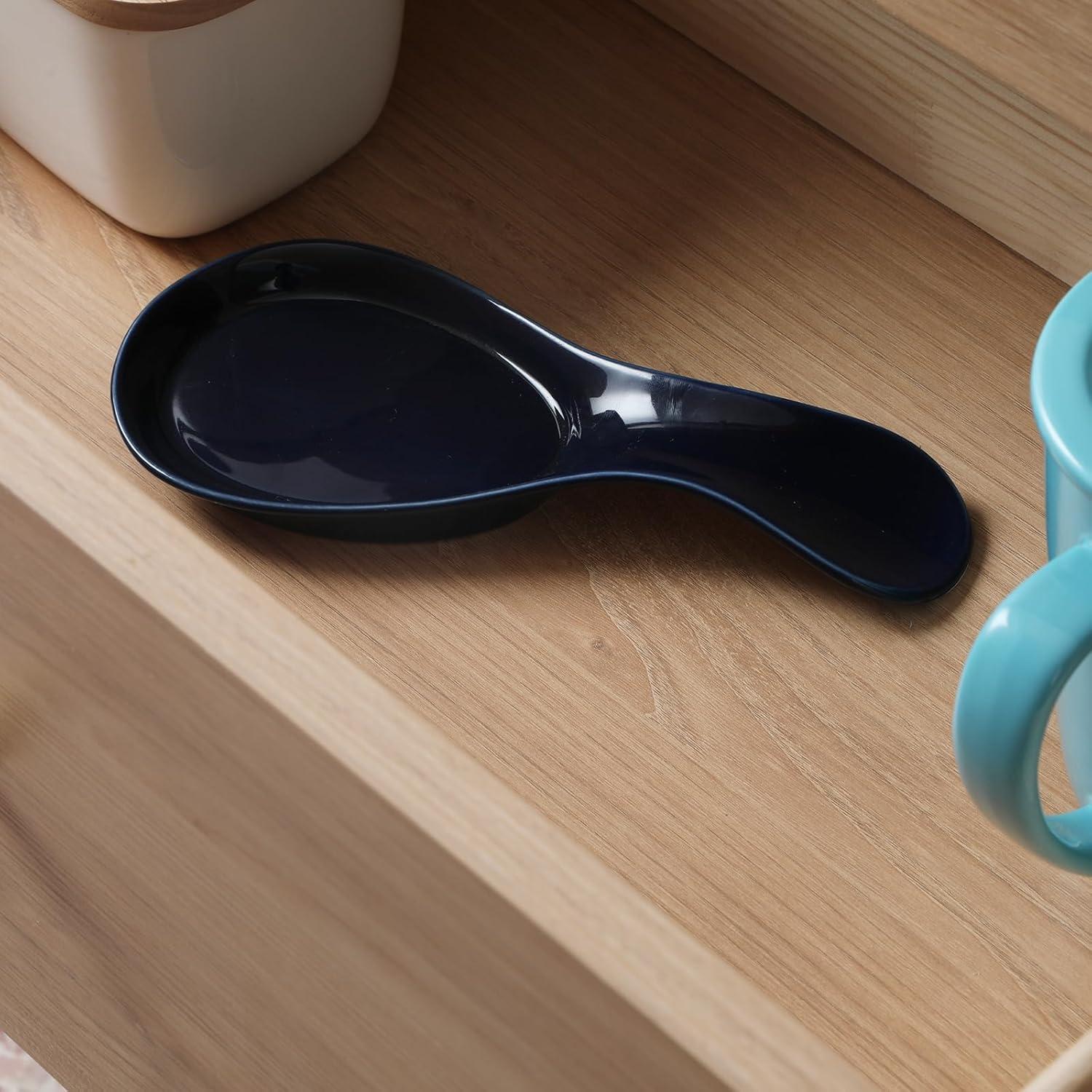 Soporte para Cucharas GDCZ Cerámica Azul Marino 22.86 cm