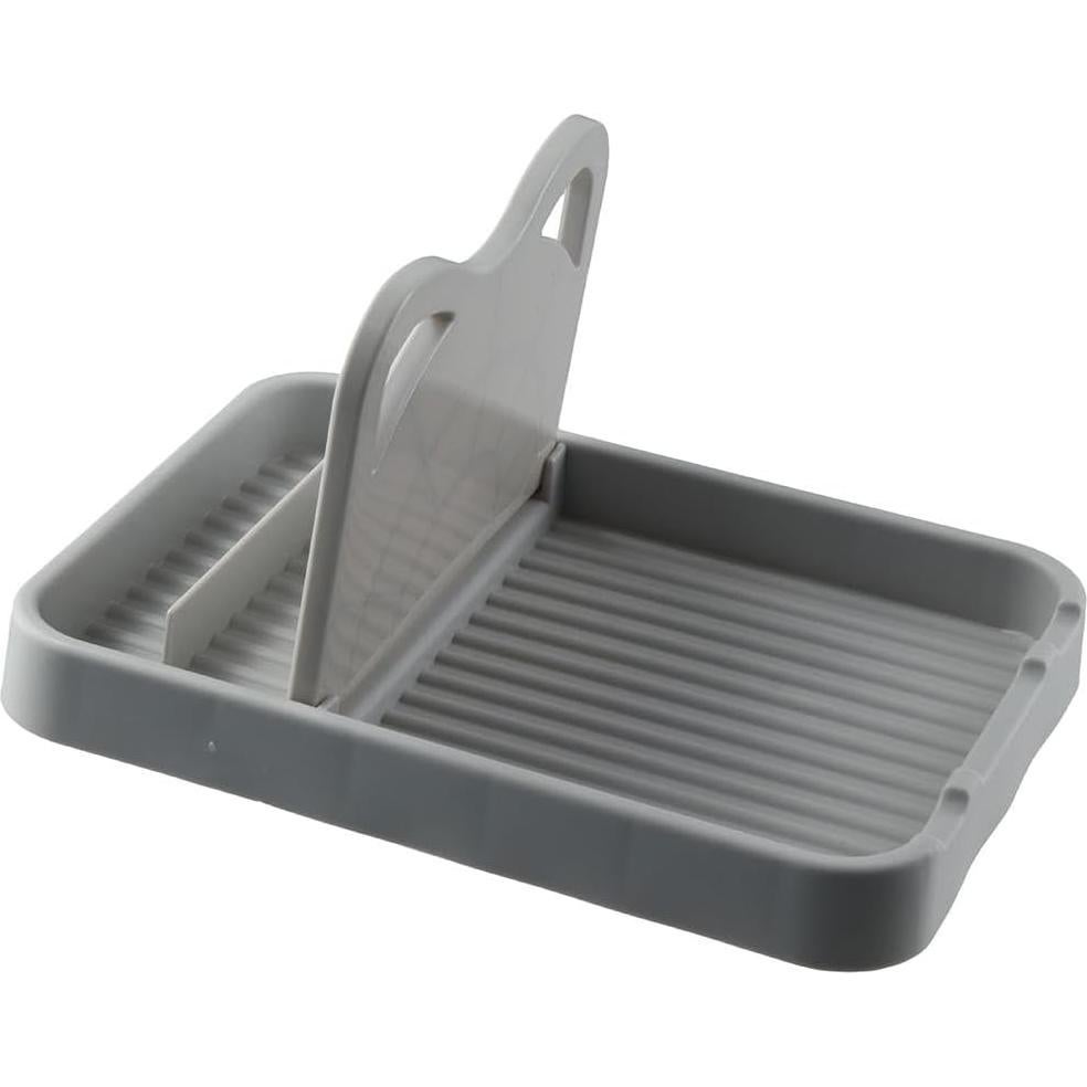 2pcs Spoon Rest with Lid Holder, Folding Plasic Pot Lid Utensil Rest for Stove Top, Cute Cat Style Easy Storage Spatula Ladle Holder for Countertop, Home Kitchen Durable Gadgets(Gray)