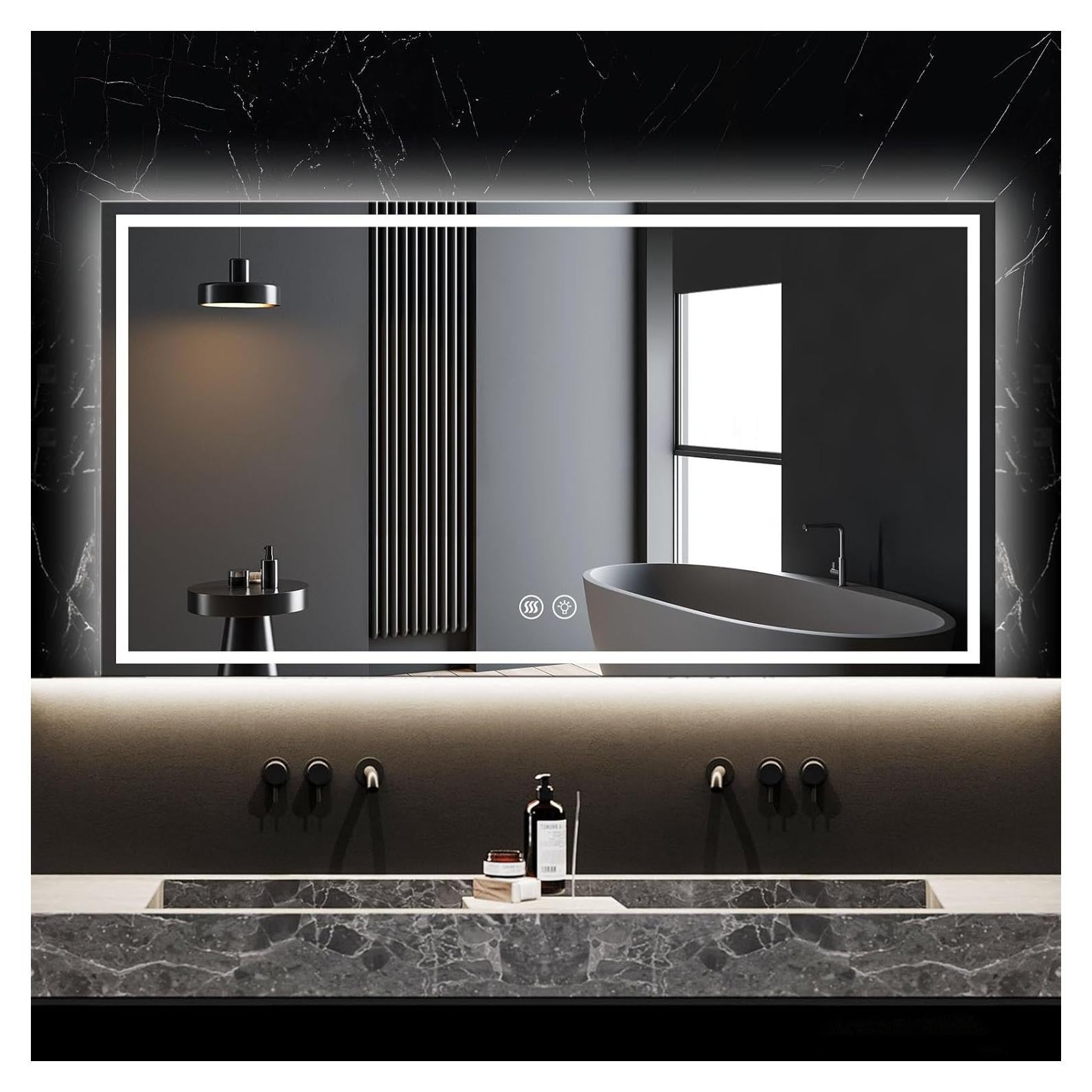 Espejo Inteligente LED Mersviton 121.9x81.3cm Antivaho Regulable