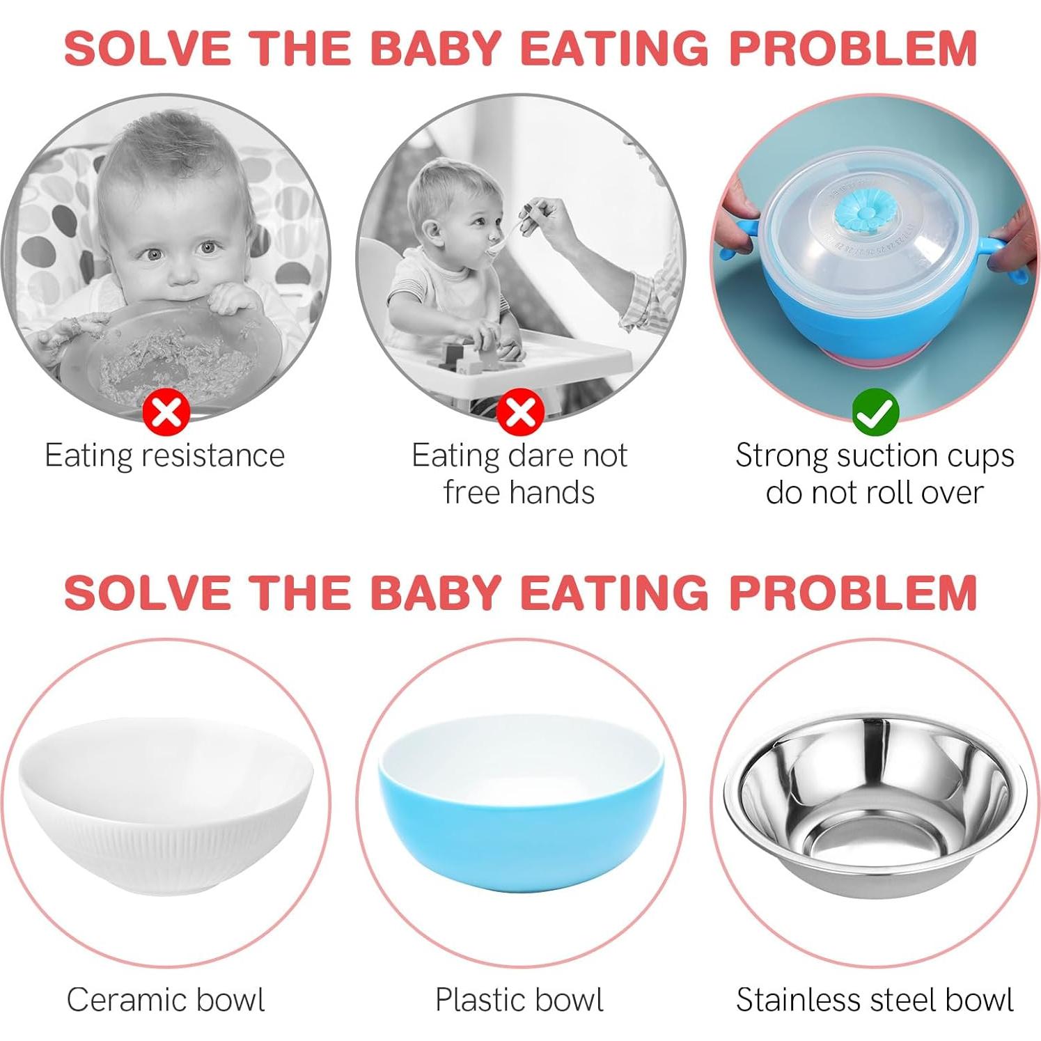 Ventosas Doble Cara NOLITOY 3 Pcs Silicona Antideslizante