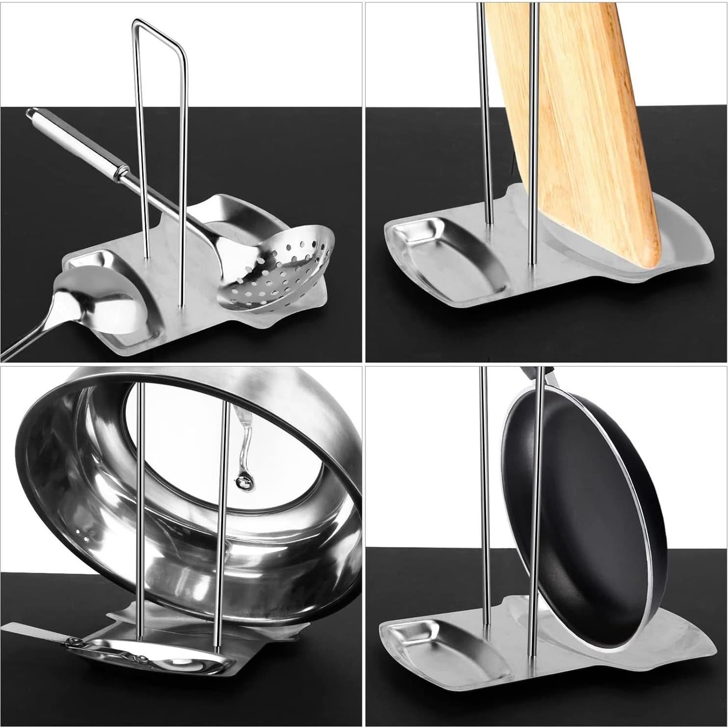 Soporte para Tapa de Olla y Reposapucheros Yummy Sam - Acero Inoxidable