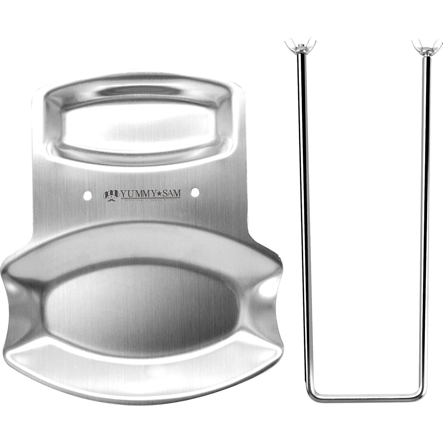Soporte para Tapa de Olla y Reposapucheros Yummy Sam - Acero Inoxidable