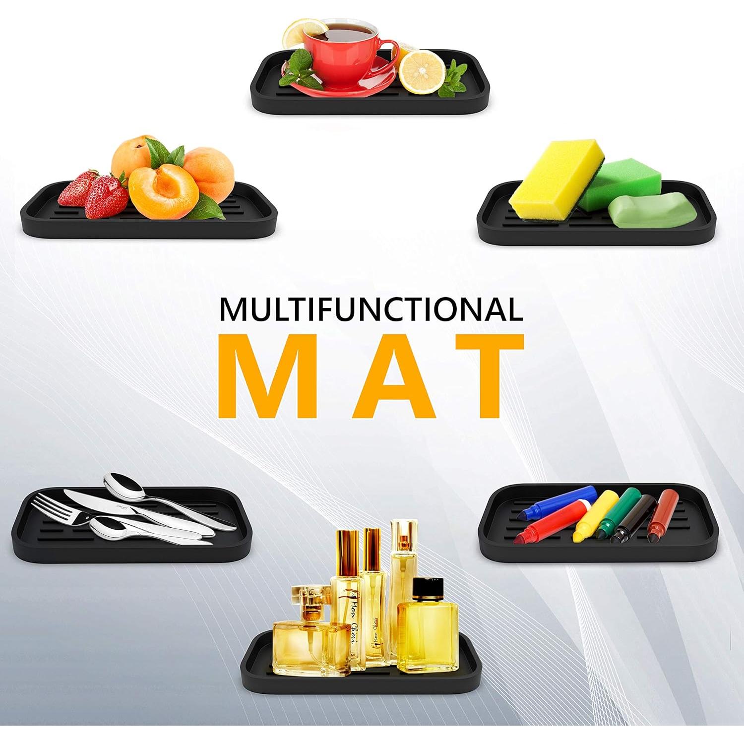 Organizador de Fregadero ZAPPOWARE Silicona Negro 24x12 cm