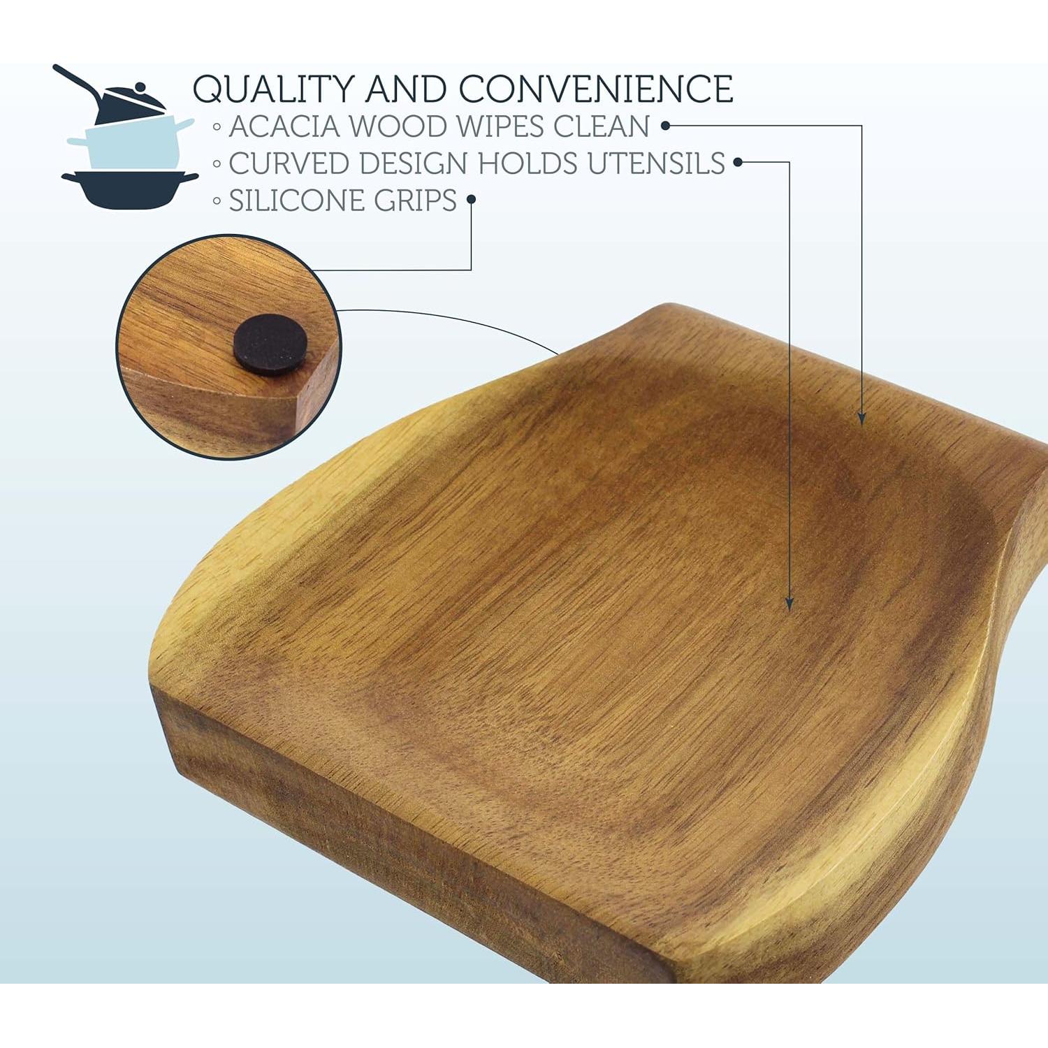 Soporte para Cucharas de Madera Acacia Potted Pans 12x11.4 cm