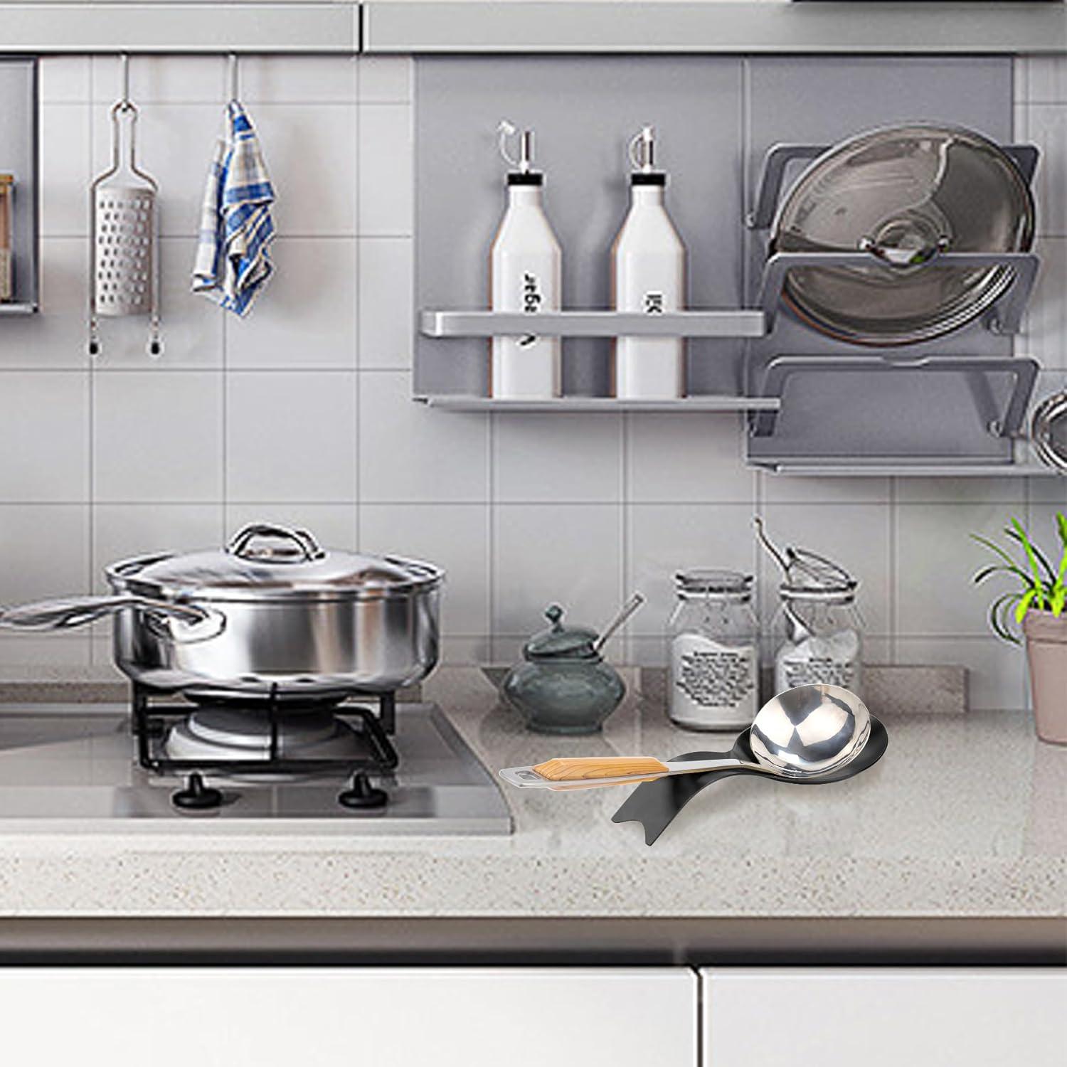 Soporte para Cuchara VanlonPro Acero Inoxidable Negro 24.89 cm