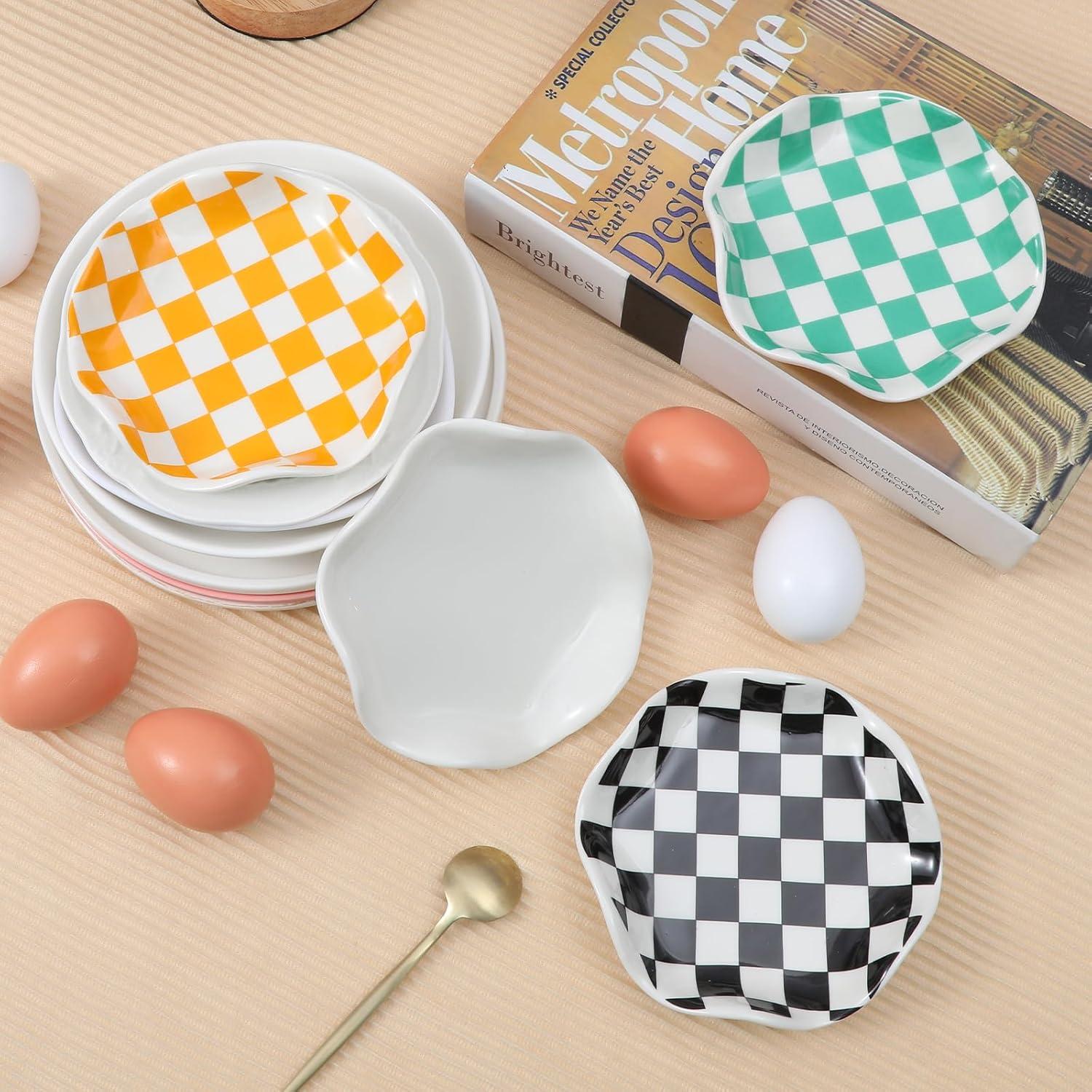 Soporte para cucharas de cerámica Dubtnion 13,46 cm negro/blanco