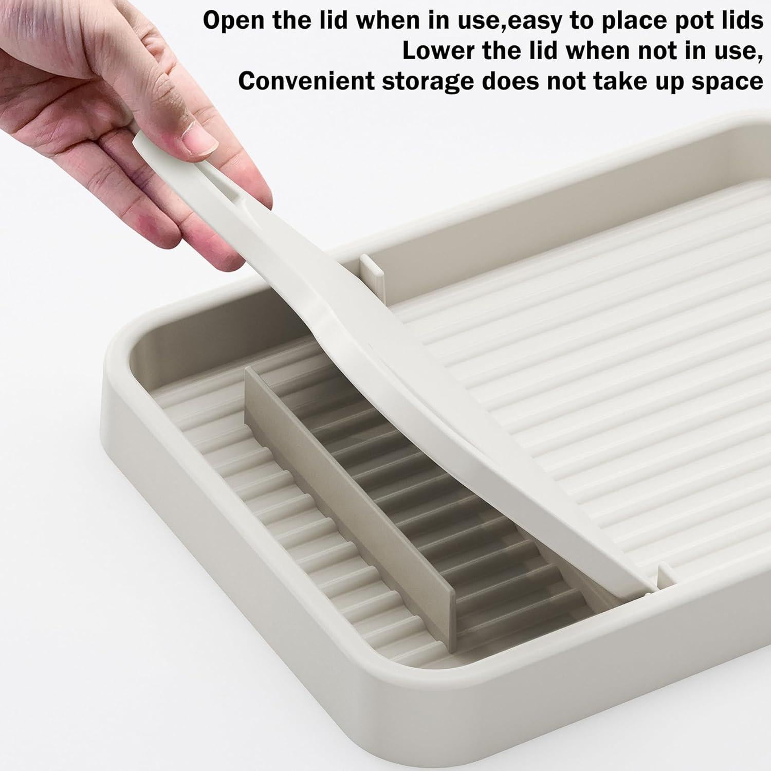 Soporte para Cucharas H&W 2 Piezas Negro Plegable Cocina