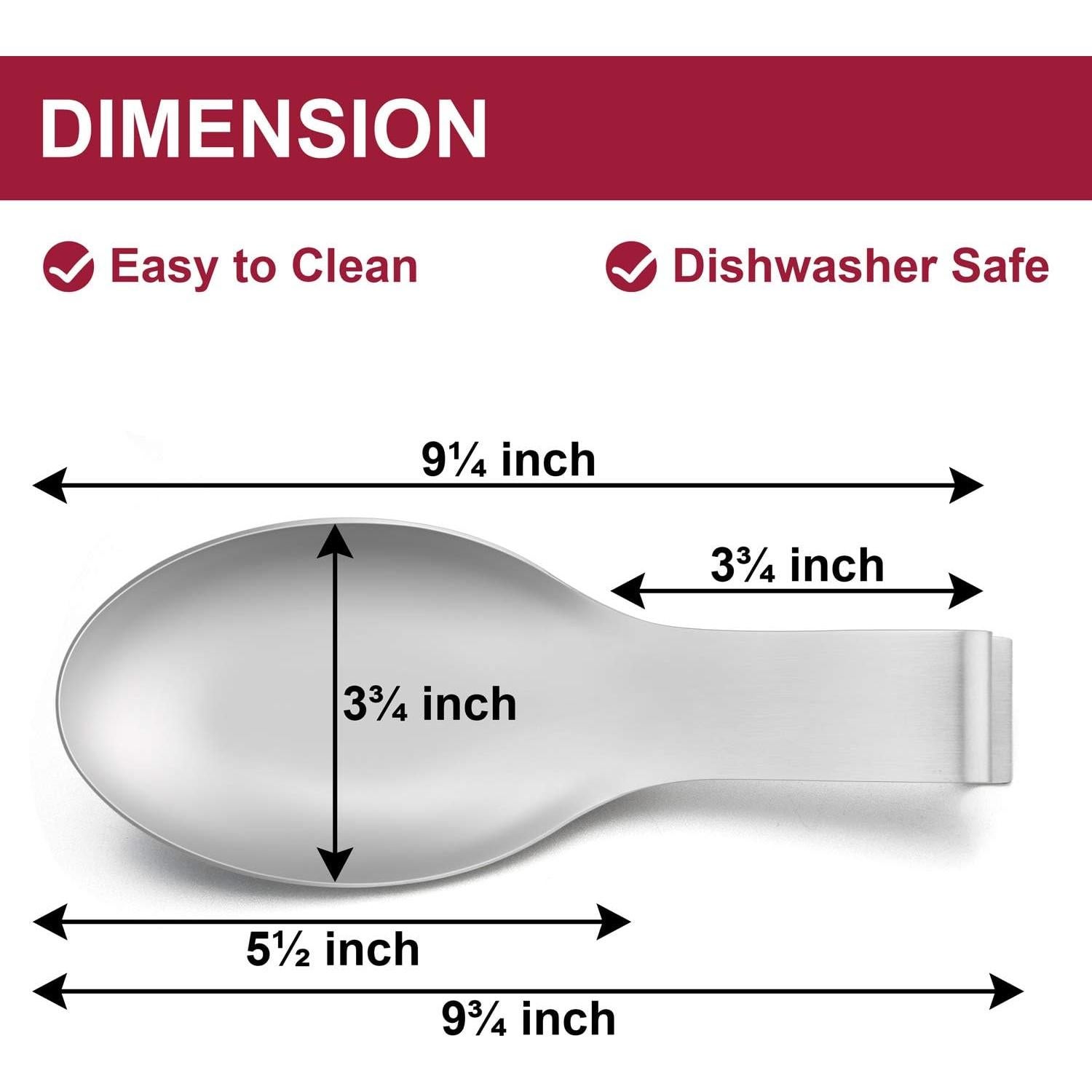 Juego de Soportes para Cucharas E-far Acero Inoxidable 2 Pzas