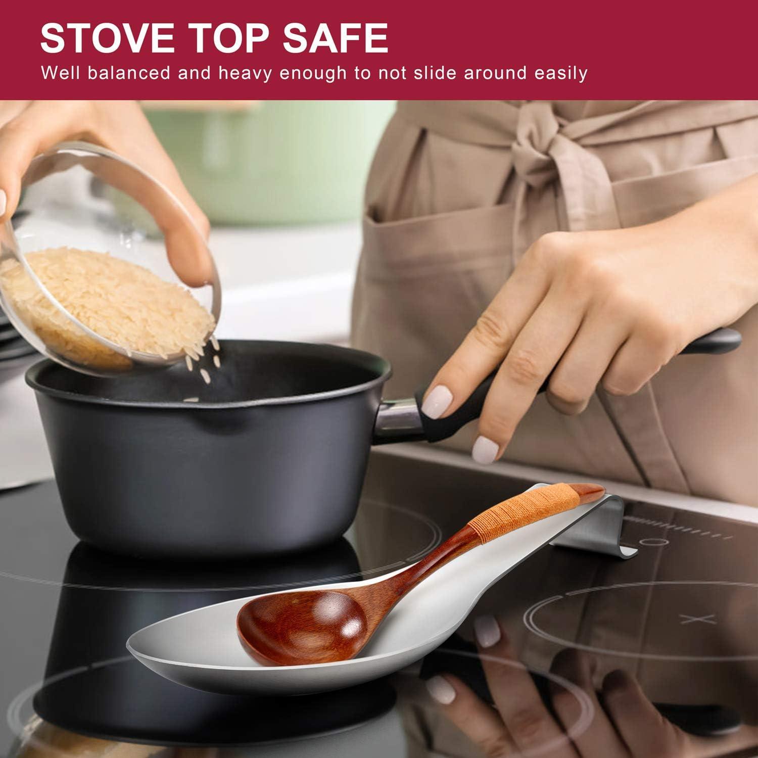 Juego de Soportes para Cucharas E-far Acero Inoxidable 2 Pzas