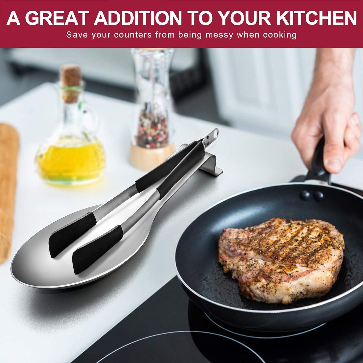 Juego de Soportes para Cucharas E-far Acero Inoxidable 2 Pzas