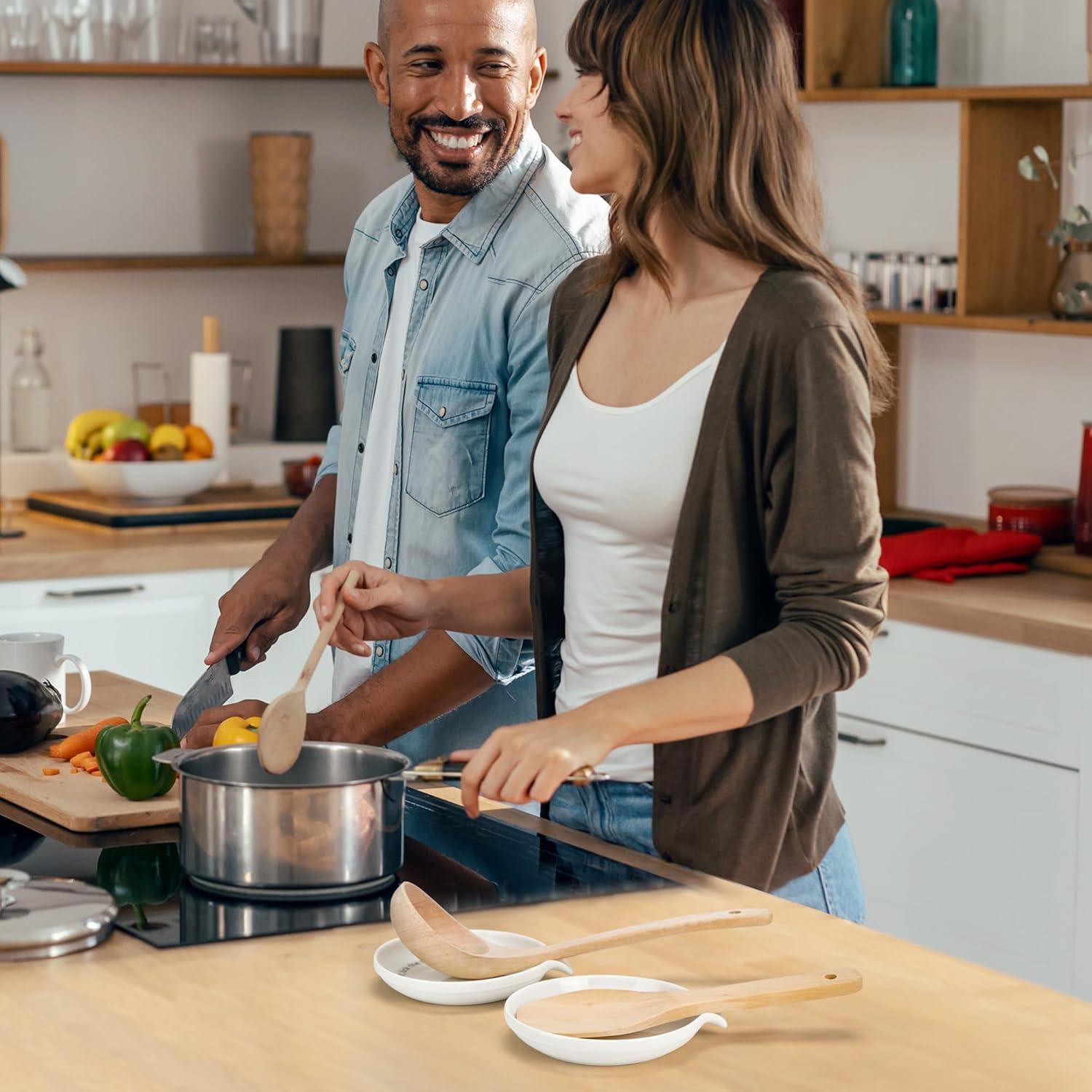 Soporte para Cucharas LotFancy Cerámica 13,21 cm Antideslizante