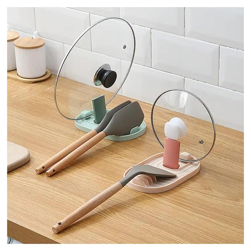 Soporte Plegable para Utensilios de Cocina Azul