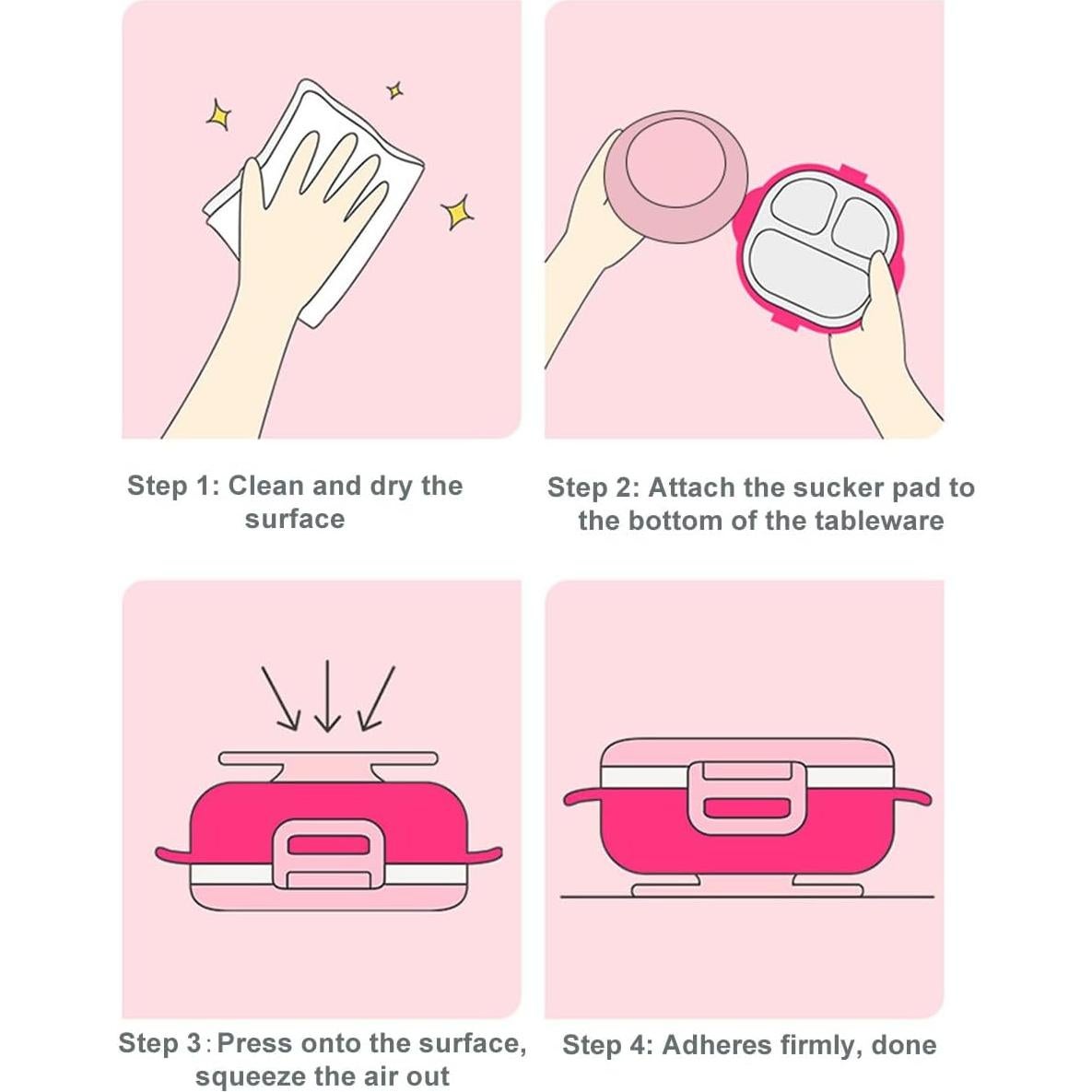 Juego de 3 Almohadillas de Ventosa ZAAWUUT Antideslizantes