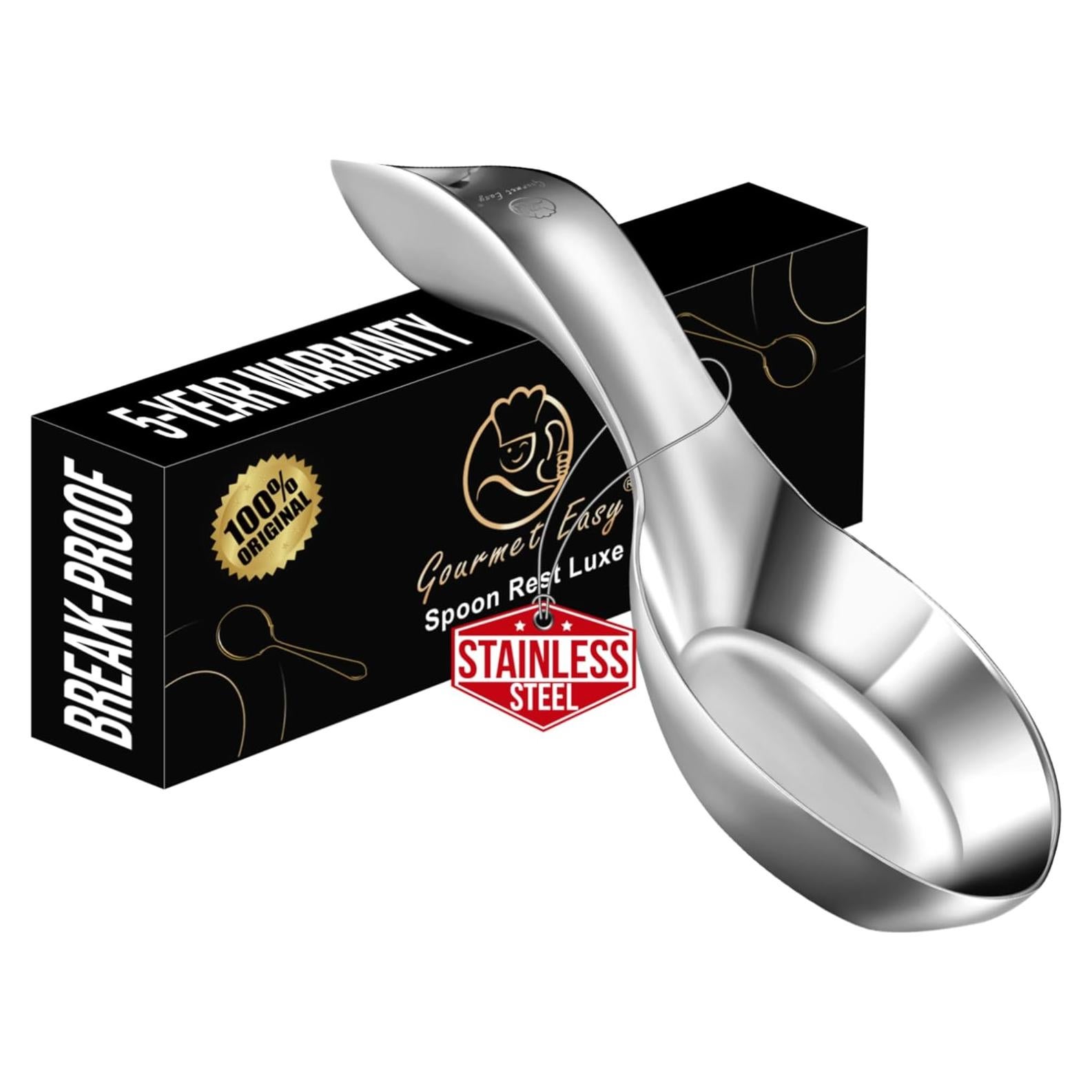 Soporte para cuchara de acero inoxidable Gourmet Easy - Apto lavavajillas