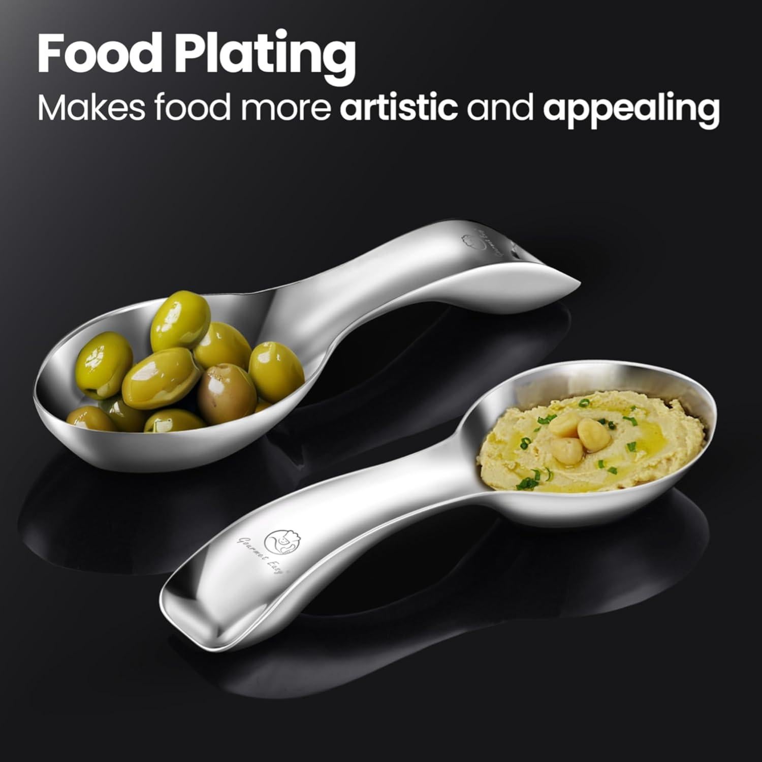 Soporte para cuchara de acero inoxidable Gourmet Easy - Apto lavavajillas