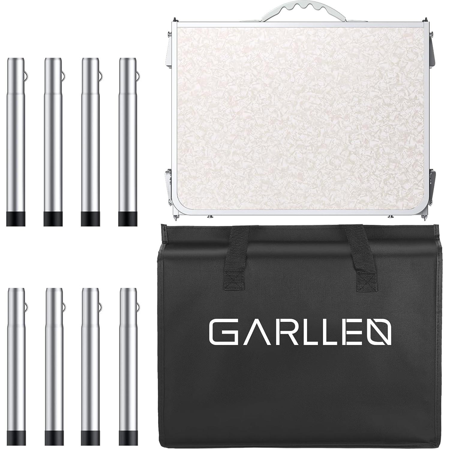 Mesa Plegable GARLLEN 70cm Aluminio y MDF con Bolsa