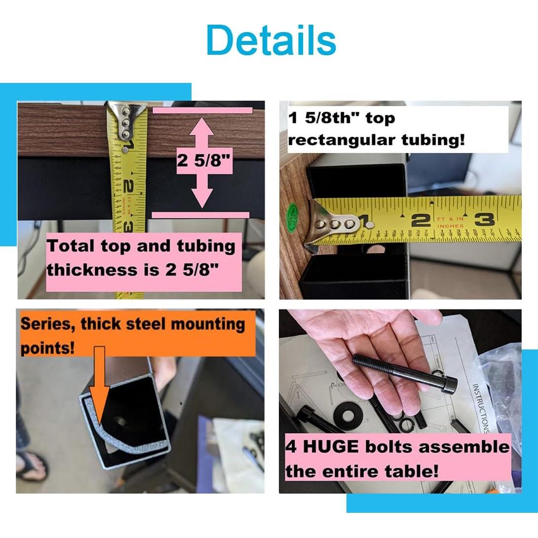 Escritorio de Computadora A AIRLLEN 140x60 cm Nuez Moderno